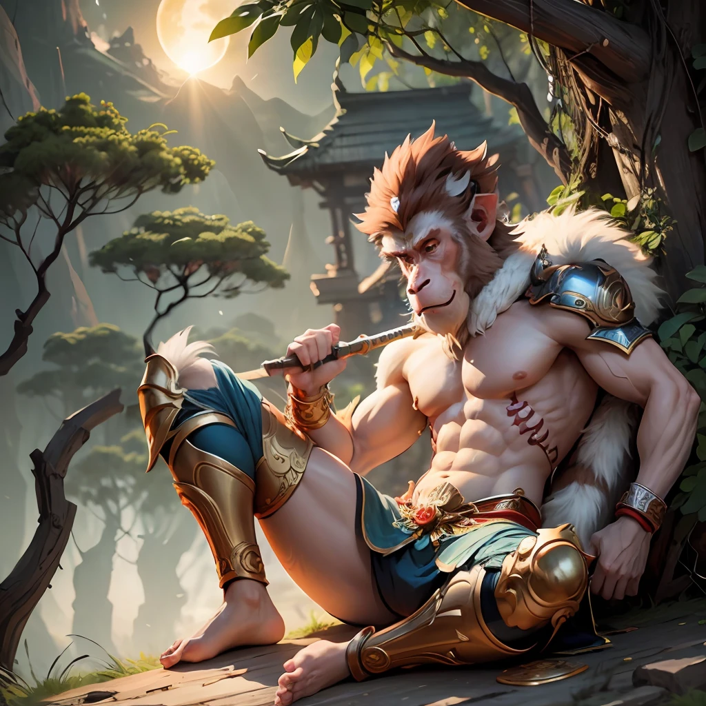 Sun Wukong monkey god, detailed, 8k --auto --s2