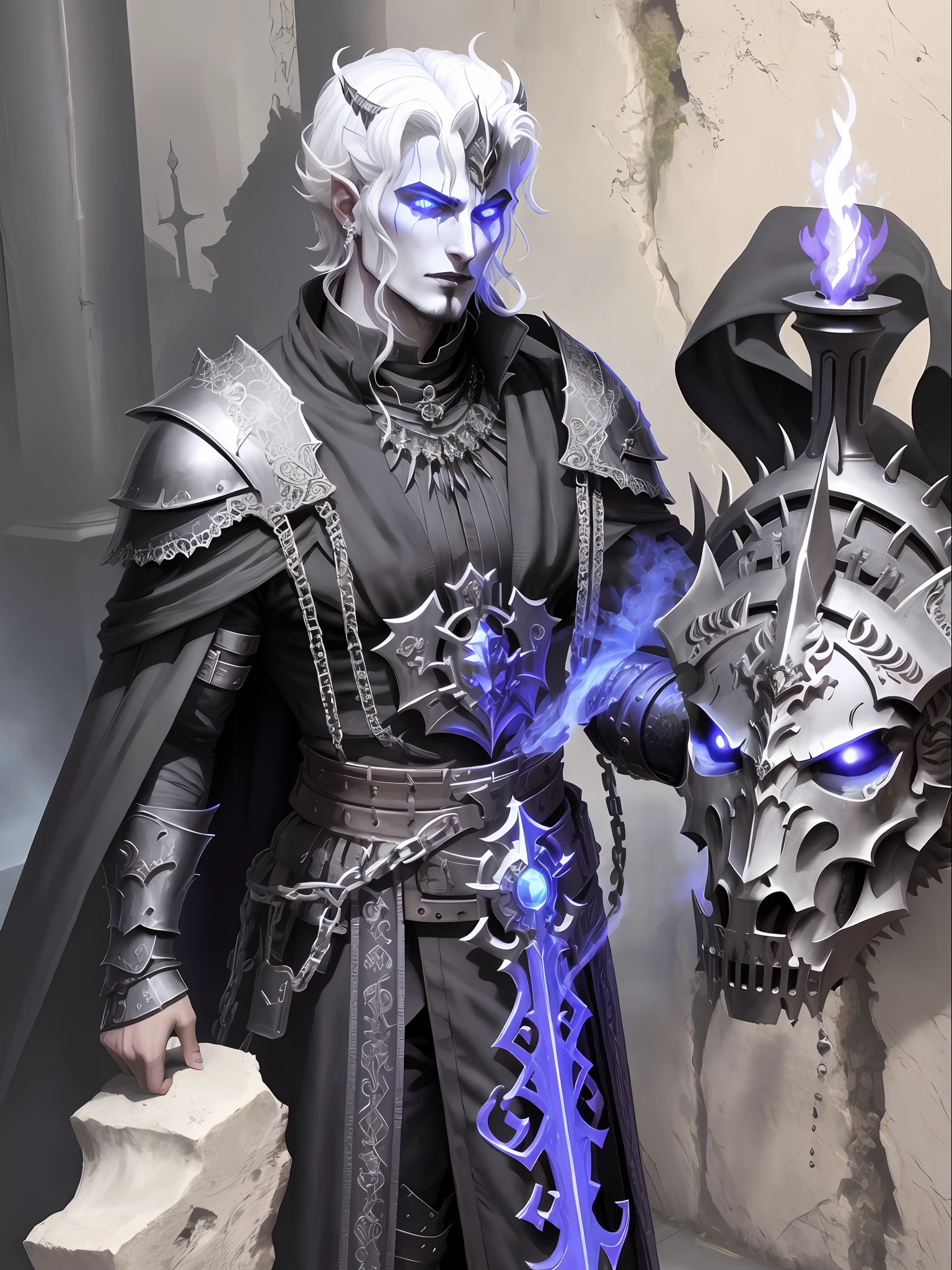 Hades God Underworld,Gothic Necromancer, Knight