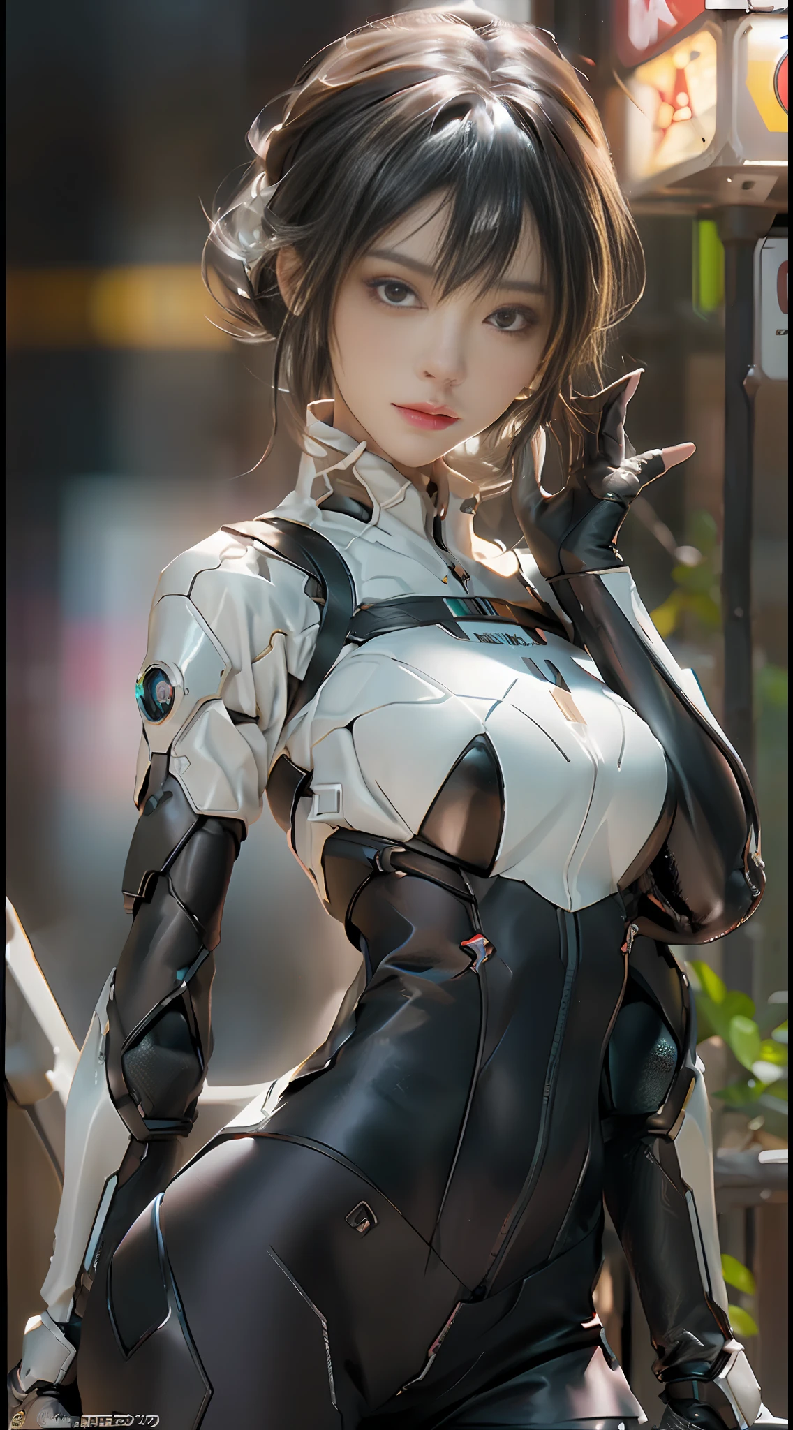 ((Best quality)), ((masterpiece)), (detailed:1.4), 3D, an image of a beautiful cyberpunk female,HDR (High Dynamic Range),Ray Tracing,NVIDIA RTX,Super-Resolution,Unreal 5,Subsurface scattering,PBR Texturing,Post-processing,Anisotropic Filtering,Depth-of-field,Maximum clarity and sharpness,Multi-layered textures,Albedo and Specular maps,Surface shading,Accurate simulation of light-material interaction,Perfect proportions,Octane Render,Two-tone lighting,Wide aperture,Low ISO,White balance,Rule of thirds,8K RAW,