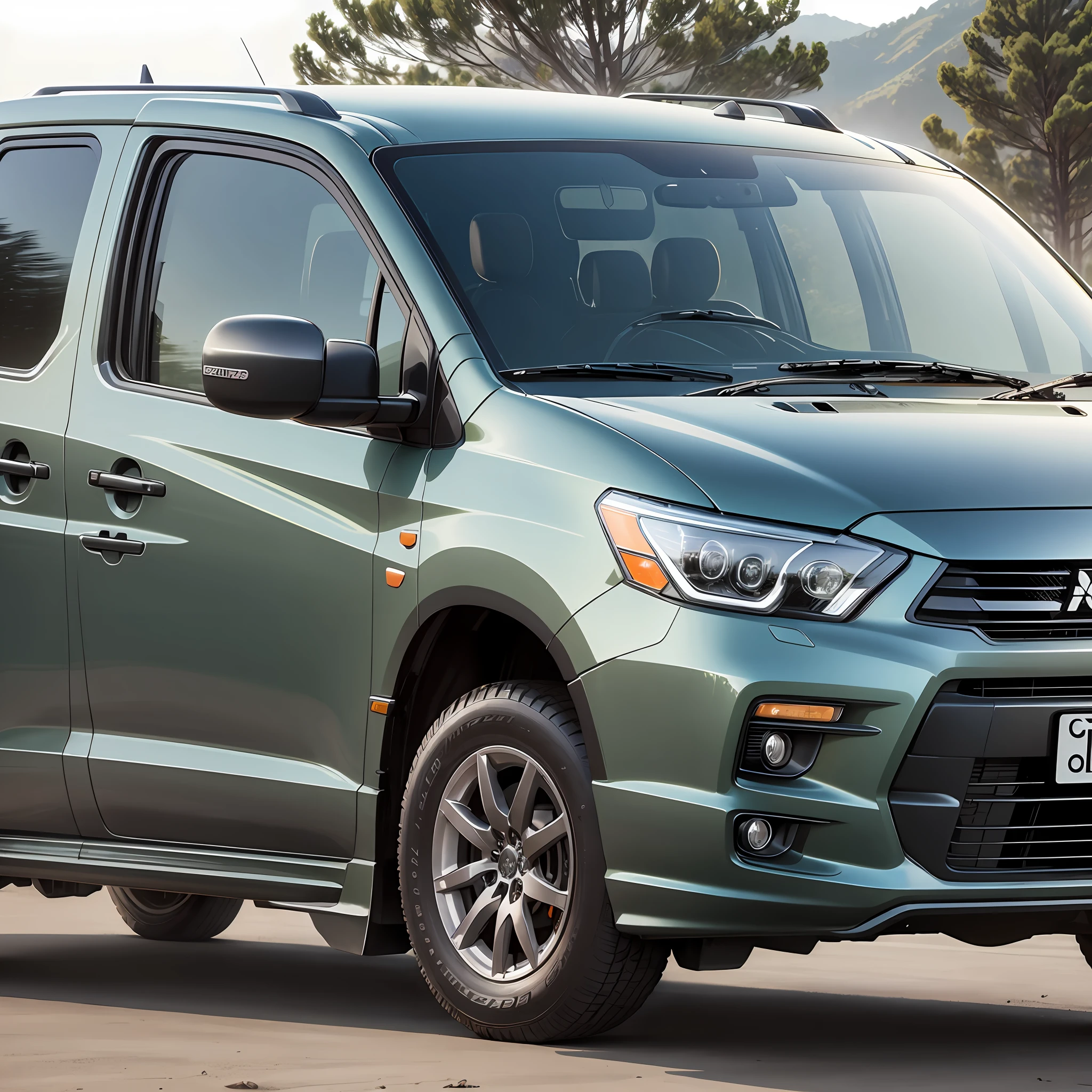 Mitsubishi Motors, Delica D:5, Minivan, Graphite Gray, Number 922, URBAN GEAR, Nature --auto --s2