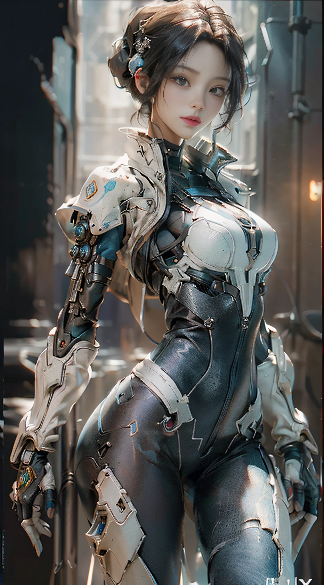 ((Best quality)), ((masterpiece)), (detailed:1.4), 3D, an image of a beautiful cyberpunk female,HDR (High Dynamic Range),Ray Tracing,NVIDIA RTX,Super-Resolution,Unreal 5,Subsurface scattering,PBR Texturing,Post-processing,Anisotropic Filtering,Depth-of-field,Maximum clarity and sharpness,Multi-layered textures,Albedo and Specular maps,Surface shading,Accurate simulation of light-material interaction,Perfect proportions,Octane Render,Two-tone lighting,Wide aperture,Low ISO,White balance,Rule of thirds,8K RAW,
