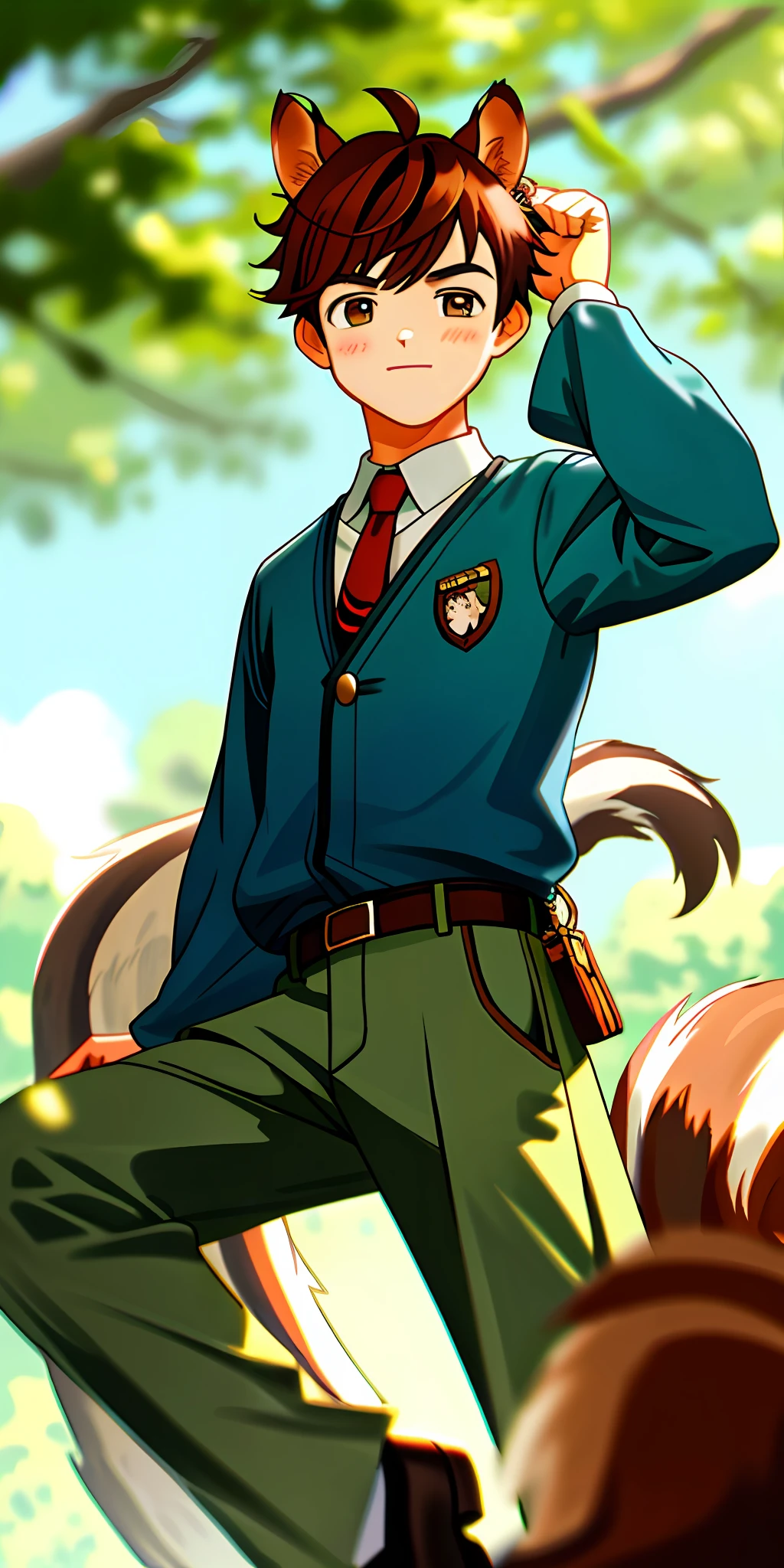 Squirrel Ears Boy Fantasy