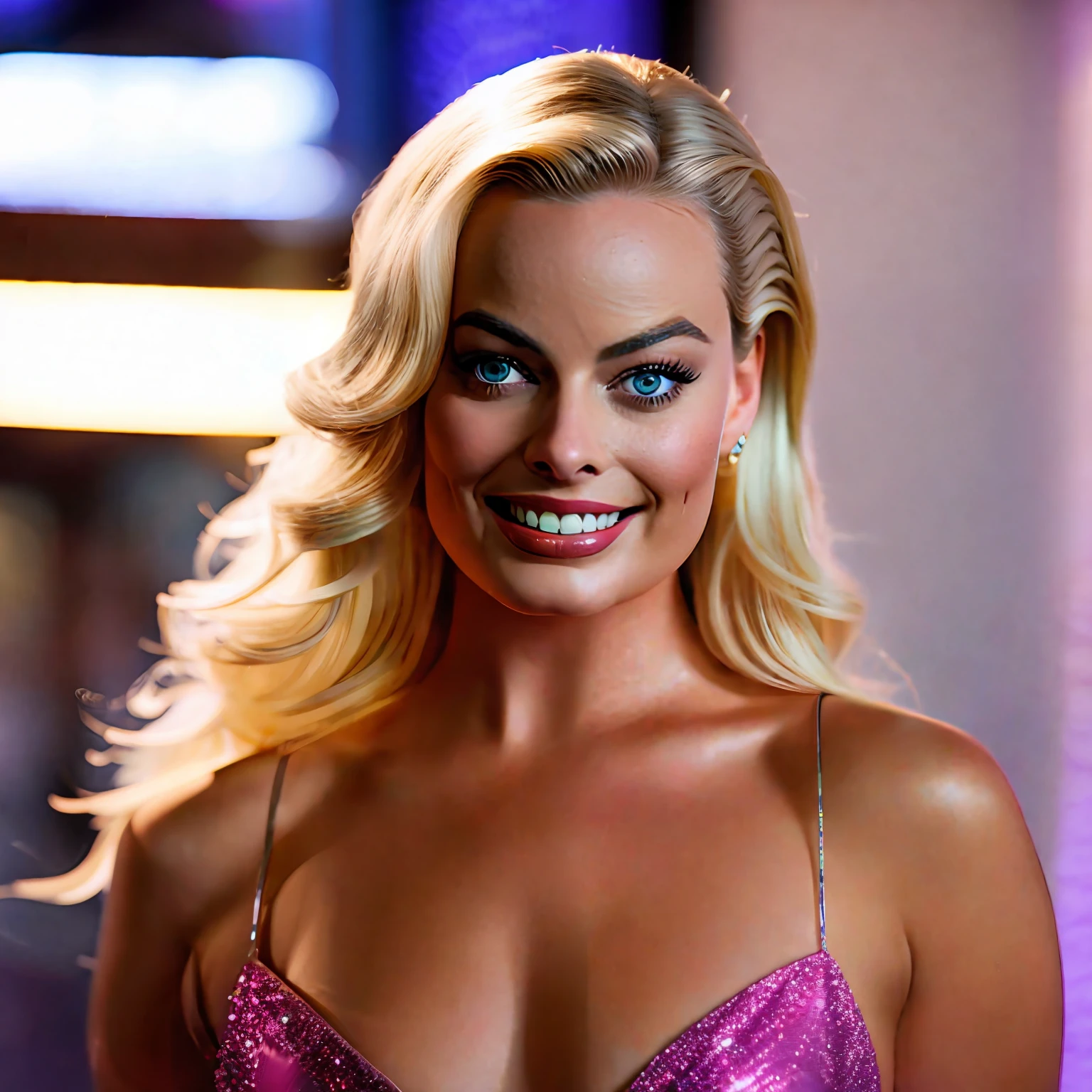 Ultra sexy photography of Margot Robbie as Barbie, nsfw