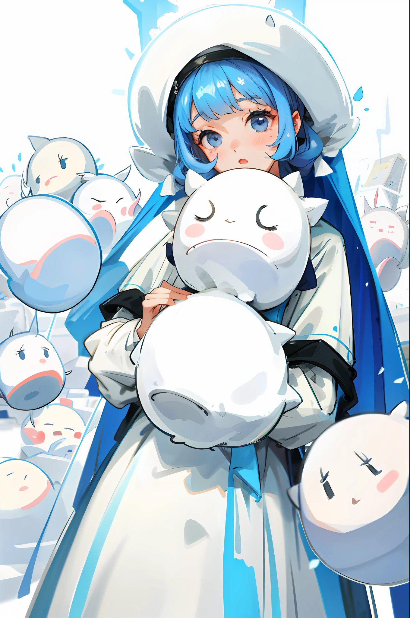 The girl who looks like marshmallow