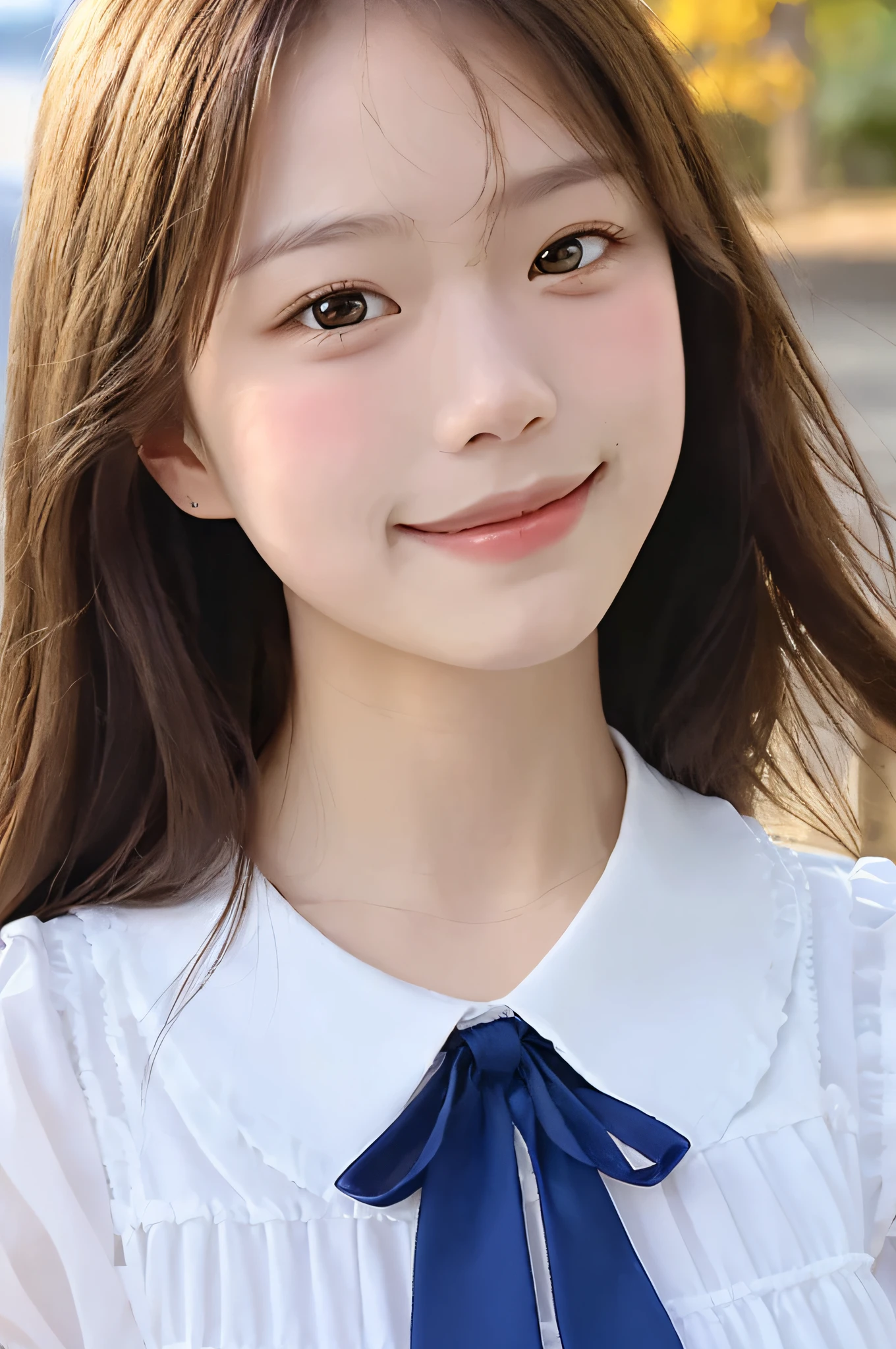 high resolution,
one beautiful young woman,
(soft saturation:1.3), (fair skin:1.2),
(ultra-detailed background, detailed background), bokeh,
BREAK

smiling girl portrait.,
When viewed from the front, the composition is symmetrical,
looking straight at you with serious eyes,
BREAK

sunshine, strong light, front lighting,
gleaming skin,
(teenage:1.3), (cowboy shot:1.2),
BREAK

frills, frilled dress,
frilled shirt, center frills, frilled shirt collar, frilled sleeves,
frilled ribbon, frilled tie, ribbon tie,
frilled skirt

dutch angle,
looking at viewer
dynamic pose