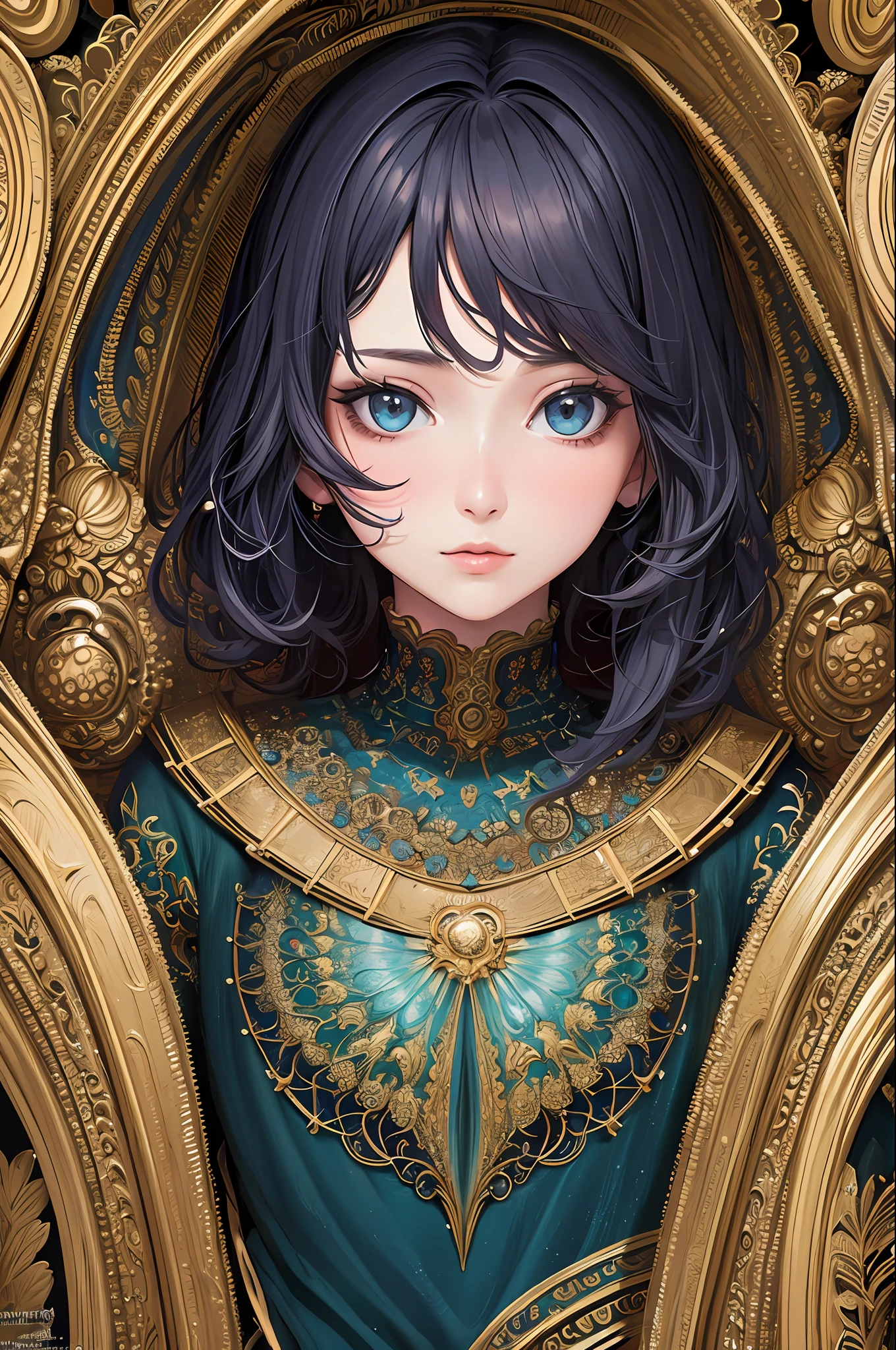 (masterpiece, top quality, best quality, official art, beautiful and aesthetic:1.2), (1girl), extreme detailed,(fractal art:1.3),colorful,highest detailed