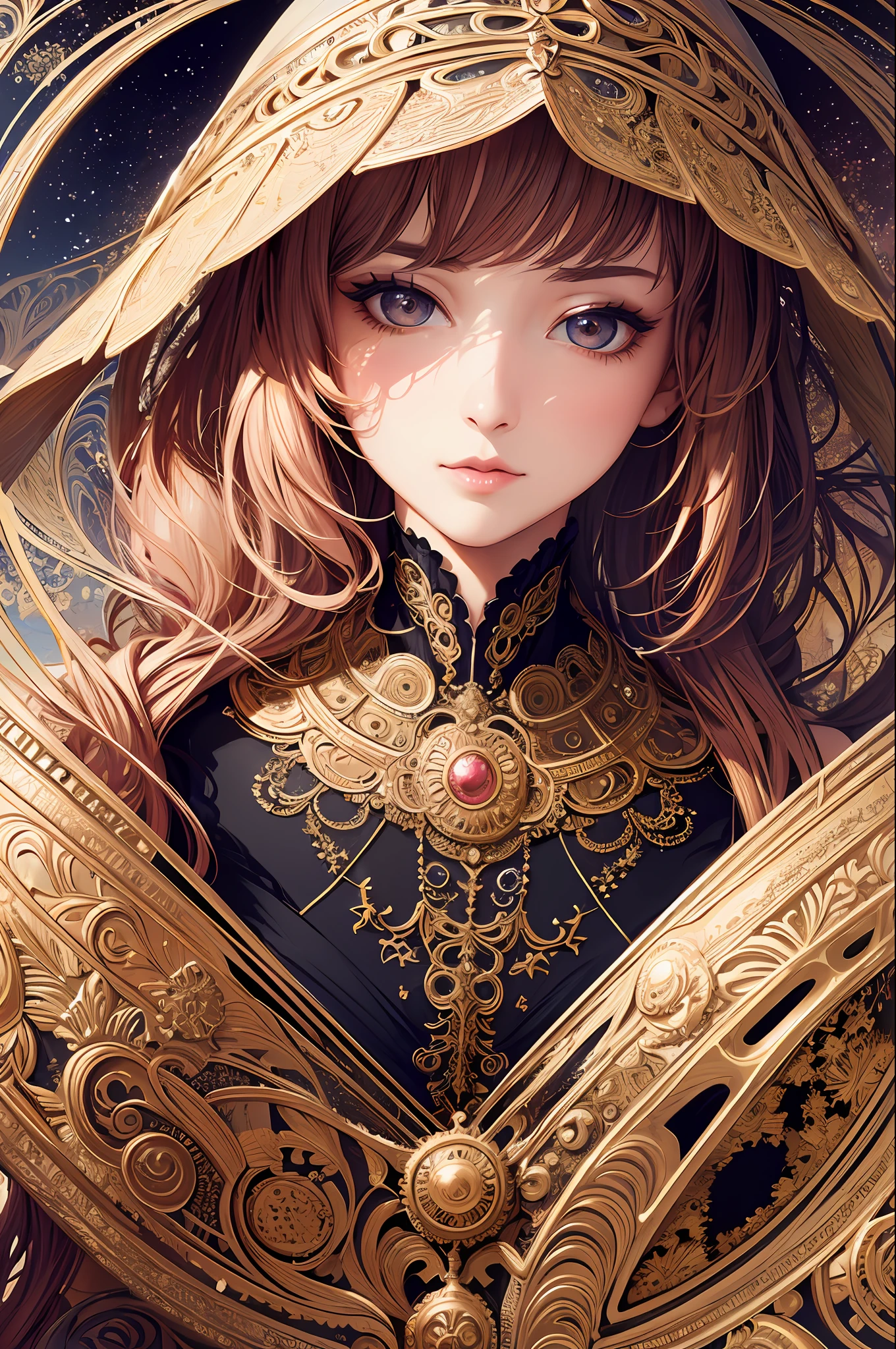 (masterpiece, top quality, best quality, official art, beautiful and aesthetic:1.2), (1girl), extreme detailed,(fractal art:1.3),colorful,highest detailed