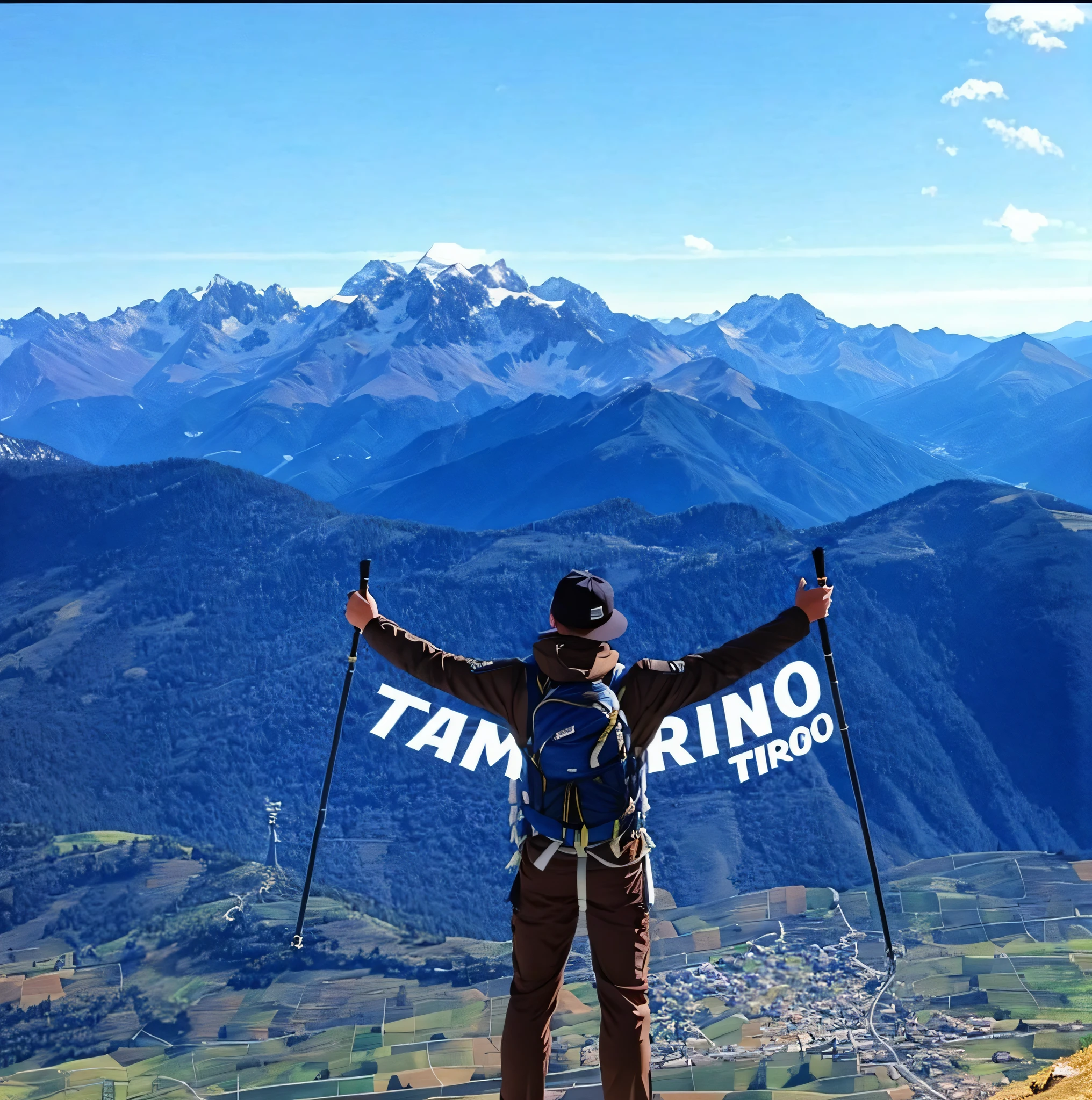 arafed man standing on top of a mountain with his arms outstretched, tanino liberatore, stefano tamburini, standing on mountain, standing on top of a mountain, guillaume tholly, standing on a mountain top, on the top of a mountain, standing in front of a mountain, on top of a mountain, at the top of a mountain