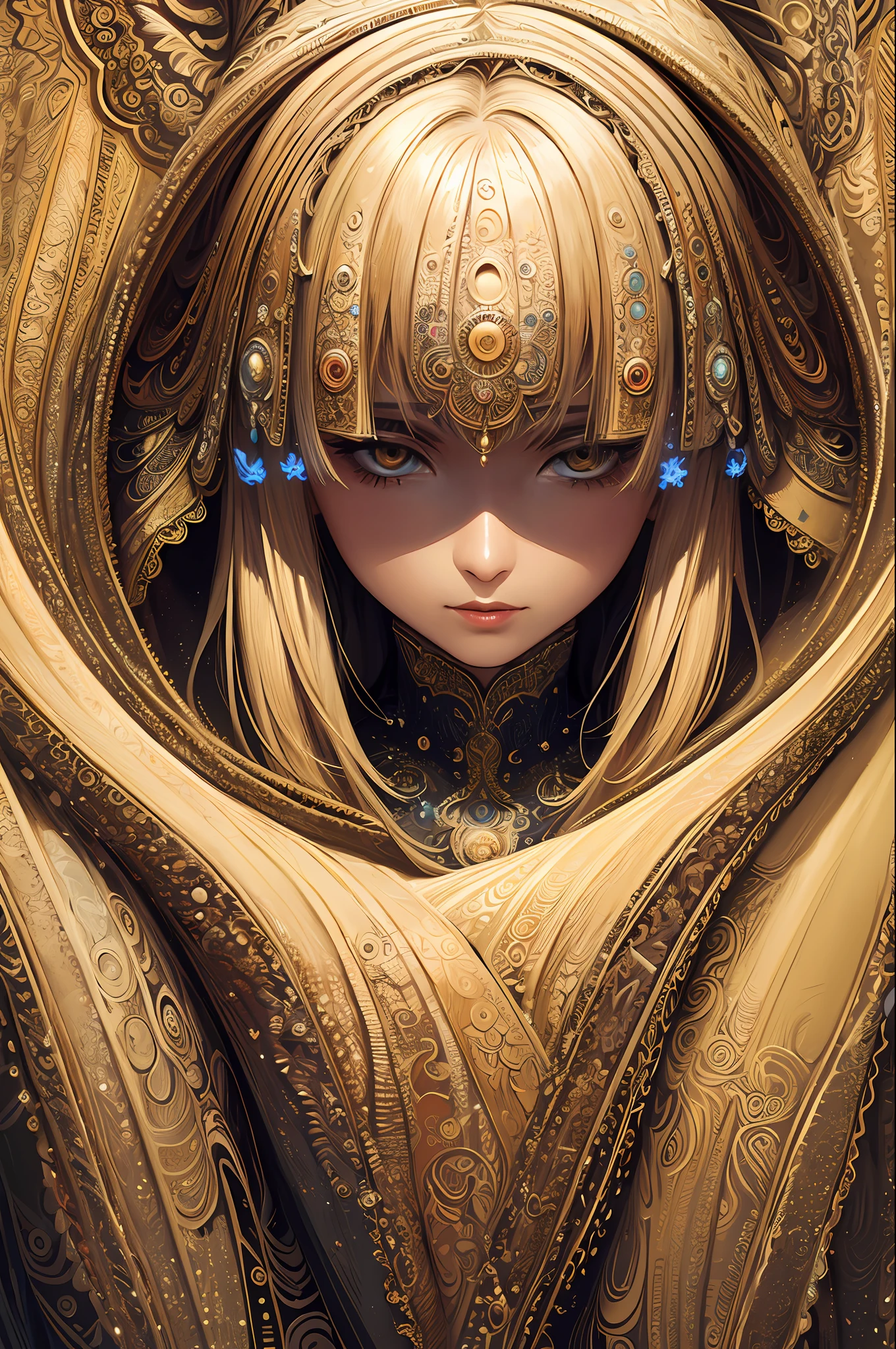 (masterpiece, top quality, best quality, official art, beautiful and aesthetic:1.2), (1girl), extreme detailed,(fractal art:1.3),colorful,highest detailed