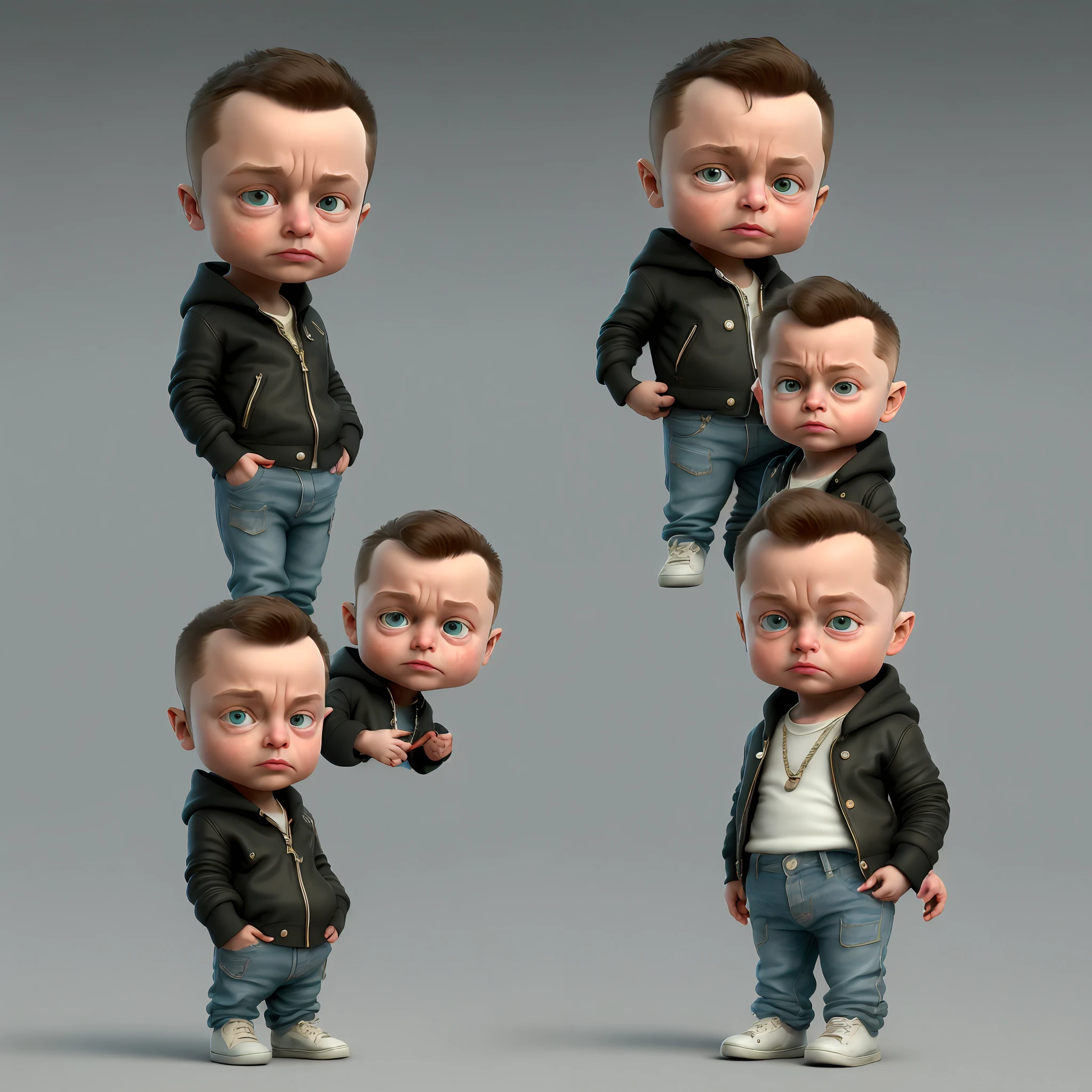 cbzbb, elon musk,charachter,cute, little, beautiful, devian art, trending artstation, digital art, detailed, cute, realistic, humanoide, character, tiny,cinematic sho ,cinematic lights,elon musk,looks happy 卡通人物