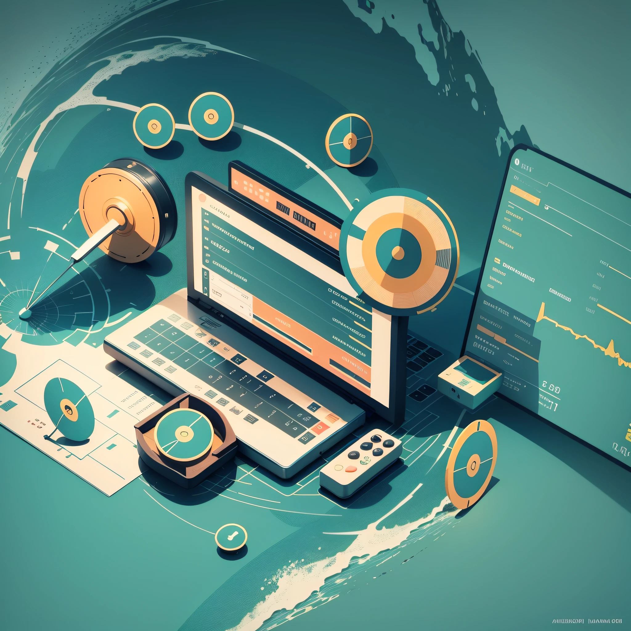 High quality, 4k, finance, investment, wealth management, 2d, illustration, flat wind --auto --s2
