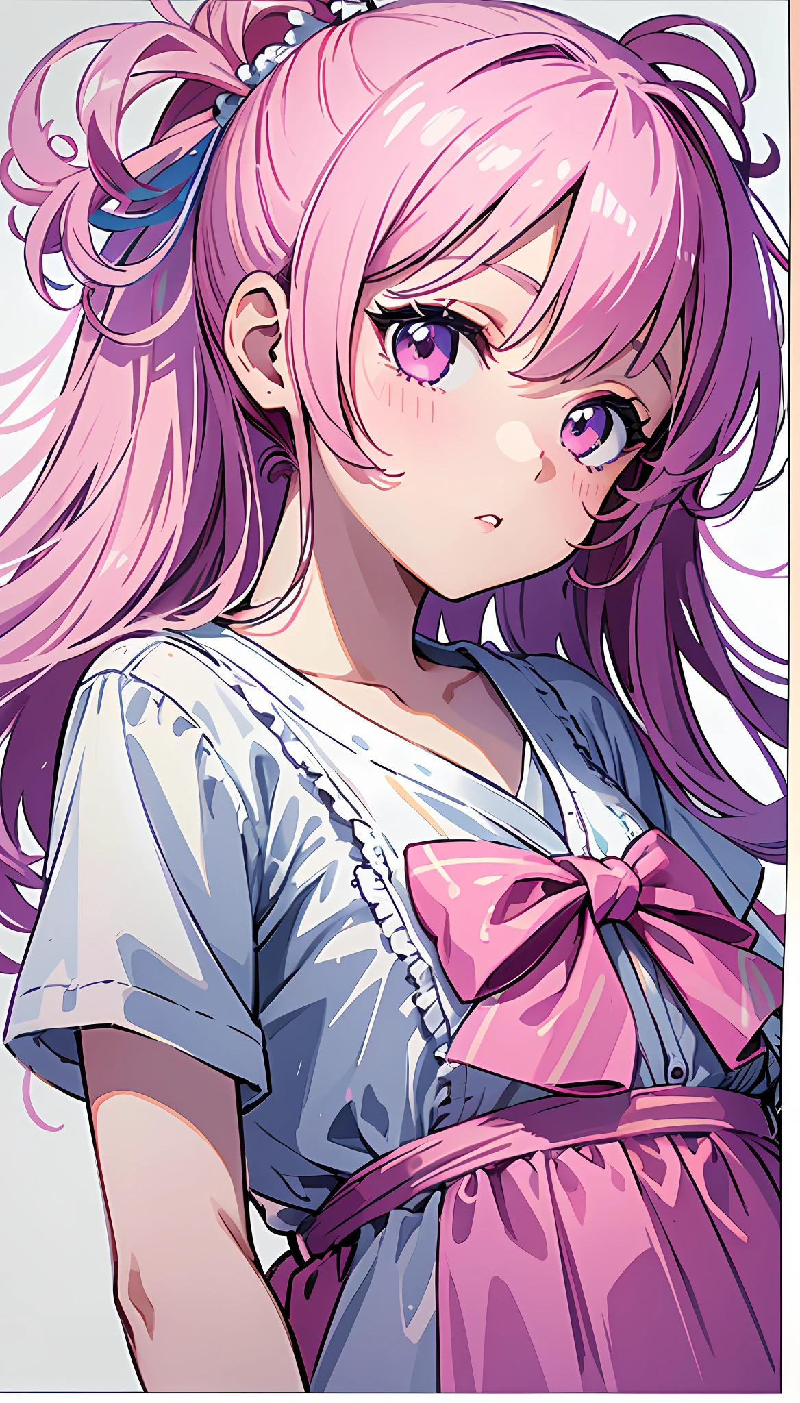a cute ,pink lips,wearing a bright white shirt,in the style of soft color palette
aurorapunk,an anime illustration of her
face,animated gifs,hand-drawn
animation,charming sketches,smooth and
shiny,hazy romanticism,superflat style,white
background--ar 1:1--niji 5--style expressive --s 50
