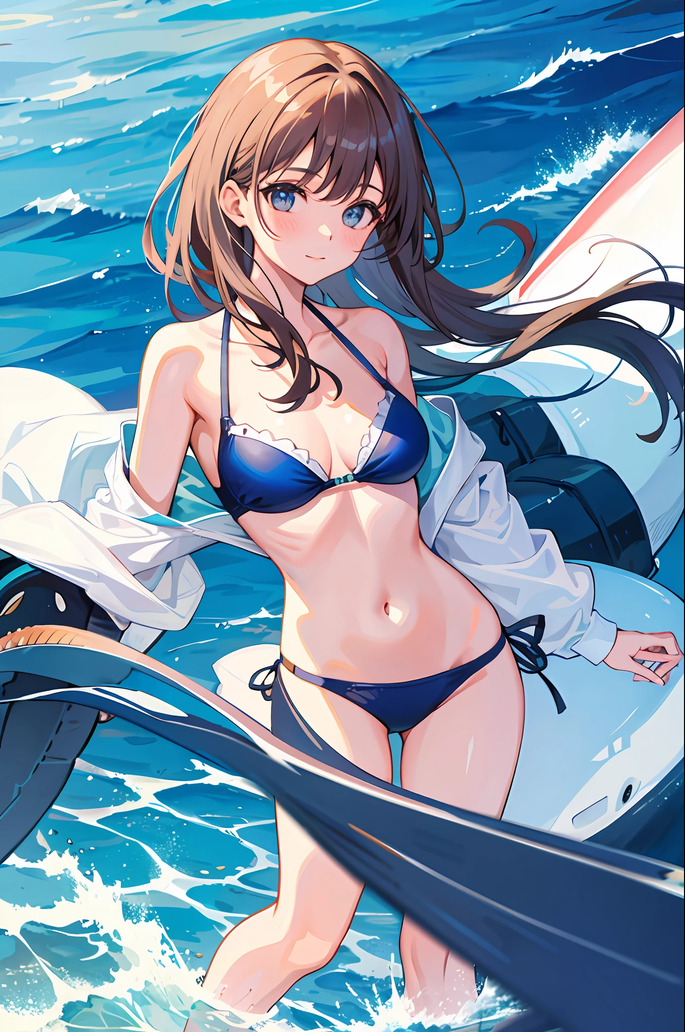 1 Girl, Whale, Epilogue, Ocean, Bikini, Oversized