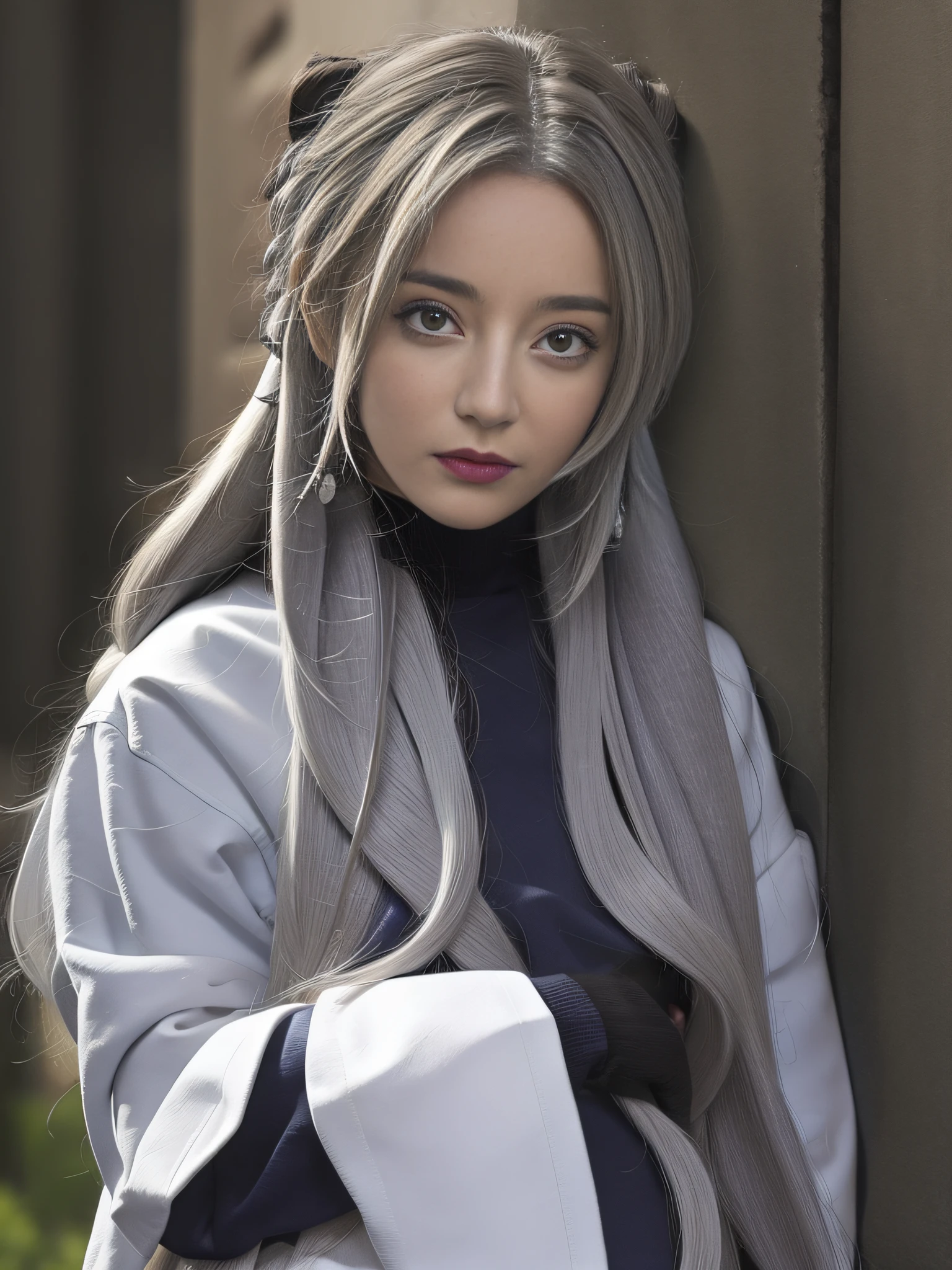 ((Hanfu))((Gray hair))