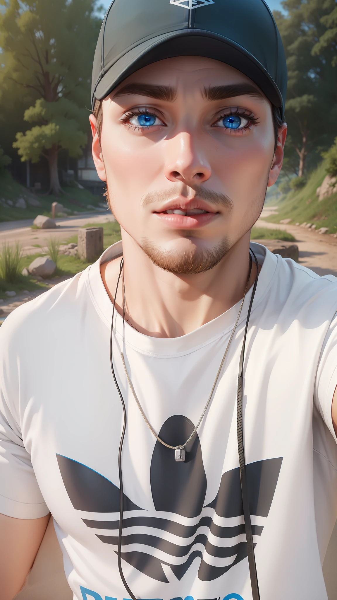 Well detailed 8k gamer style best image quality blue eyes