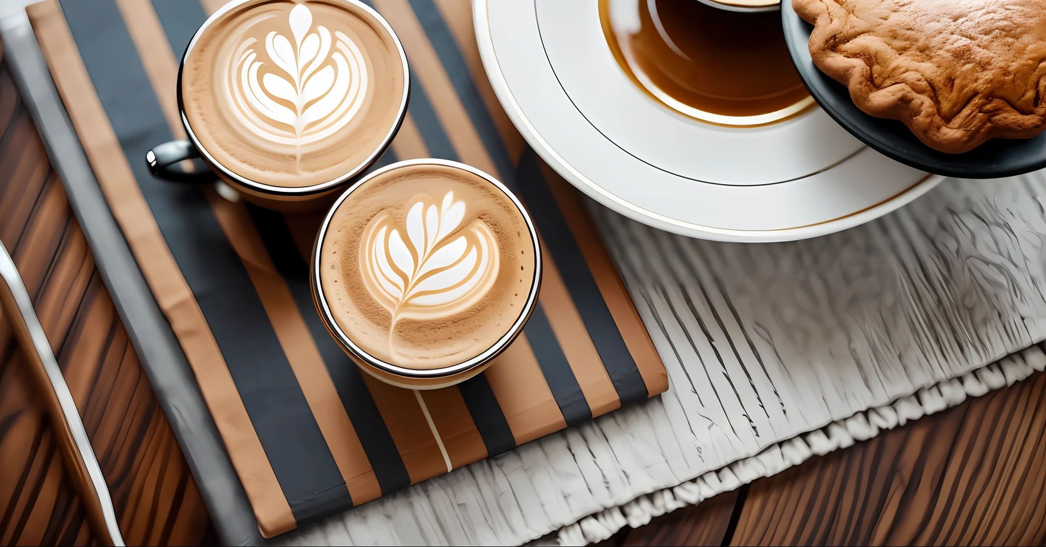 📸 A hyper-realistic, highly detailed, and high-resolution 16k image of a cozy, inviting café interior. The image showcases a beautifully set table with a cup of coffee, a pastry, and a book, creating a perfect setting for a café tour. The style is inspired by the warm, cozy aesthetic found in lifestyle blogs. The camera is a Canon EOS 5D Mark IV DSLR with an EF 24-105mm f/4L IS II USM lens, a resolution of 30.4 megapixels, ISO sensitivity of 100, and a shutter speed of 1/125 second. --ar 16:9 --v 5.1 --style raw --q 2 --s 750 --auto --s2