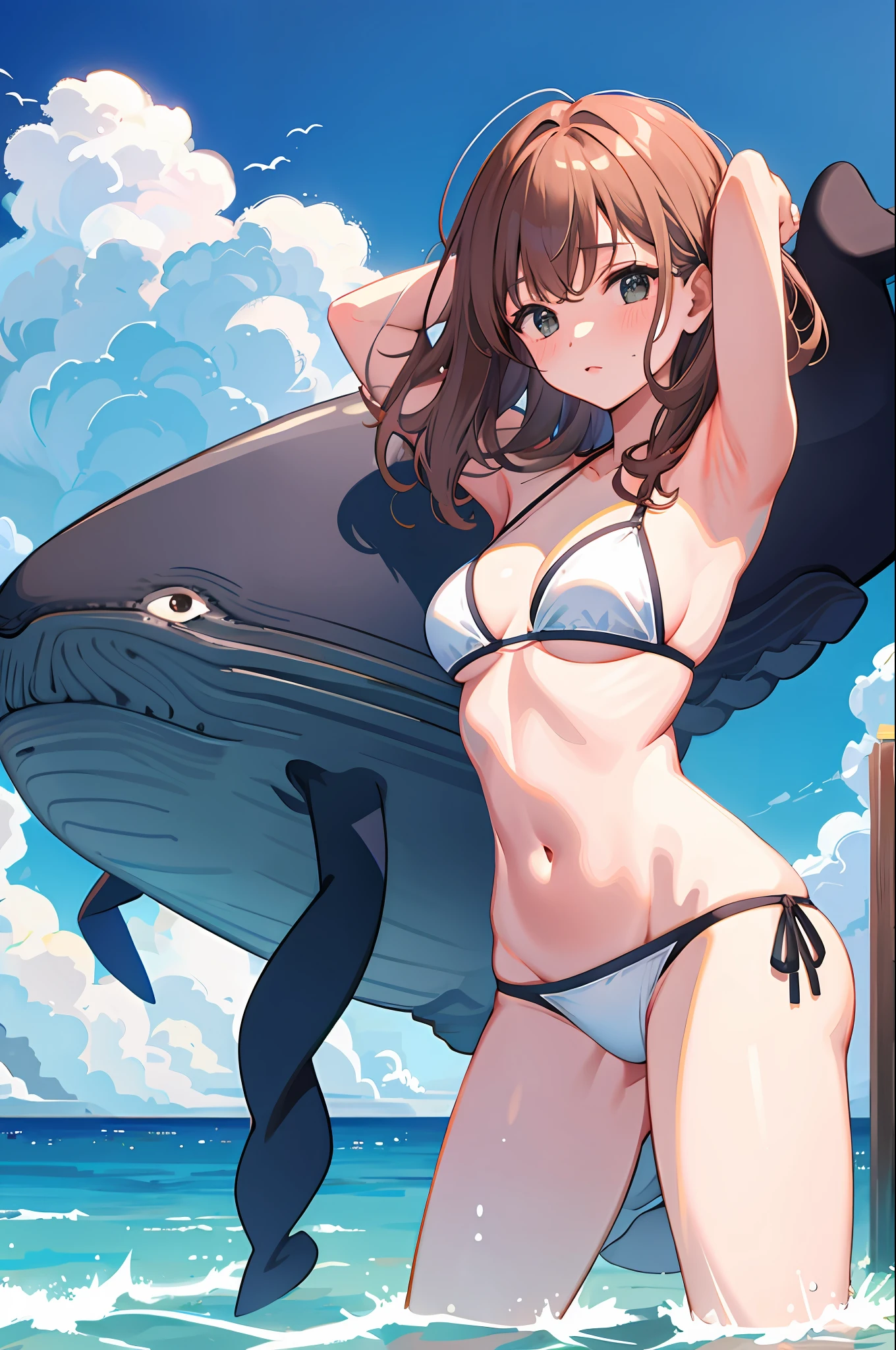 1 Girl, Whale, Epilogue, Ocean, Bikini