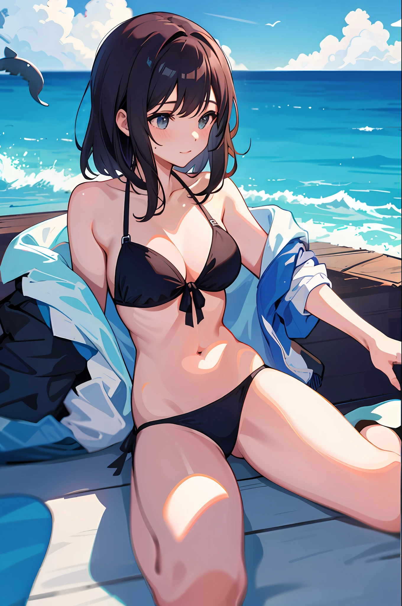 1 Girl, Whale, Epilogue, Ocean, Bikini