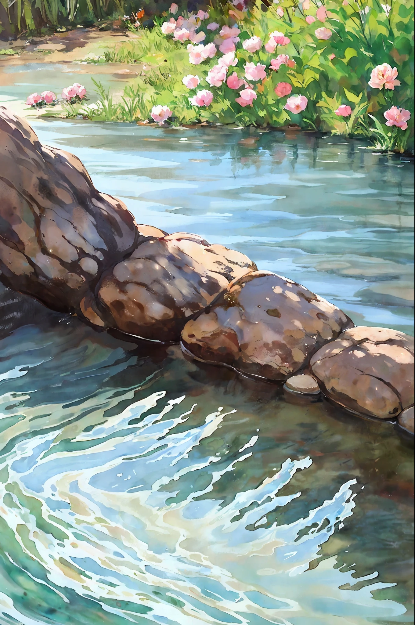 stechu, (white background: 1.4), ((tachi-e)), original, (illustration: 1.1), (best quality), (masterpiece: 1.1), (extremely detailed CG unity 8k wallpaper: 1.1), (colorful: 0.9), (panoramic shot: 1.4), (solo: 1.2), (ink splashes), (splashes of color), ((watercolor)), clear sharp focus, ((korean style)), floral background, colored water, peonies, poppy, hydrangea, forget-me-nots, lily, roses