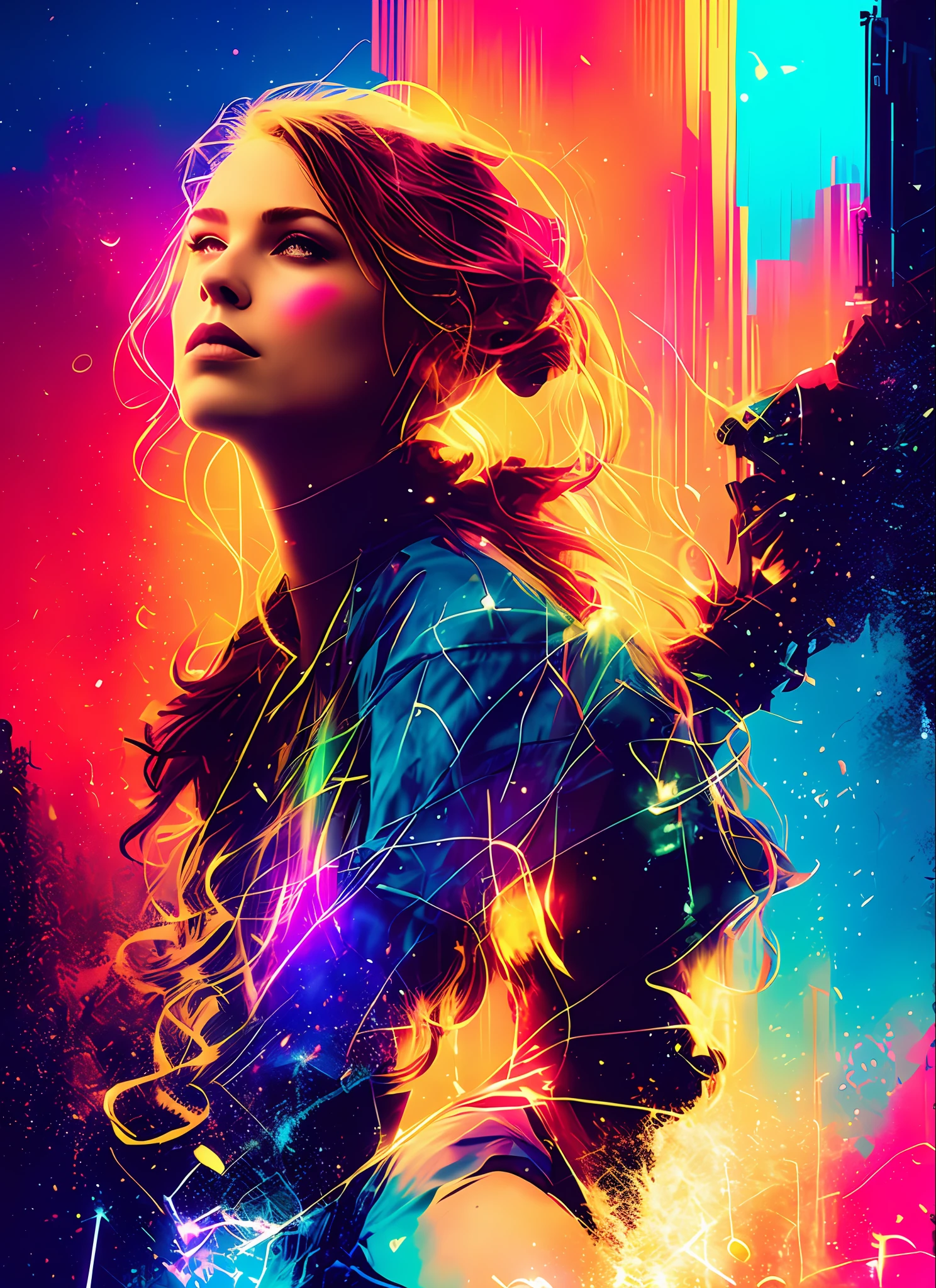 (snthwve style:1) (nvinkpunk:0.7) drunken beautiful woman as delirium from sandman, (hallucinating colorful soap bubbles), by jeremy mann, by sandra chevrier, by dave mckean and richard avedon and maciej kuciara, punk rock, tank girl, high detailed, 8k,
sharp focus, natural lighting, subsurface scattering, f2, 35mm, film grain