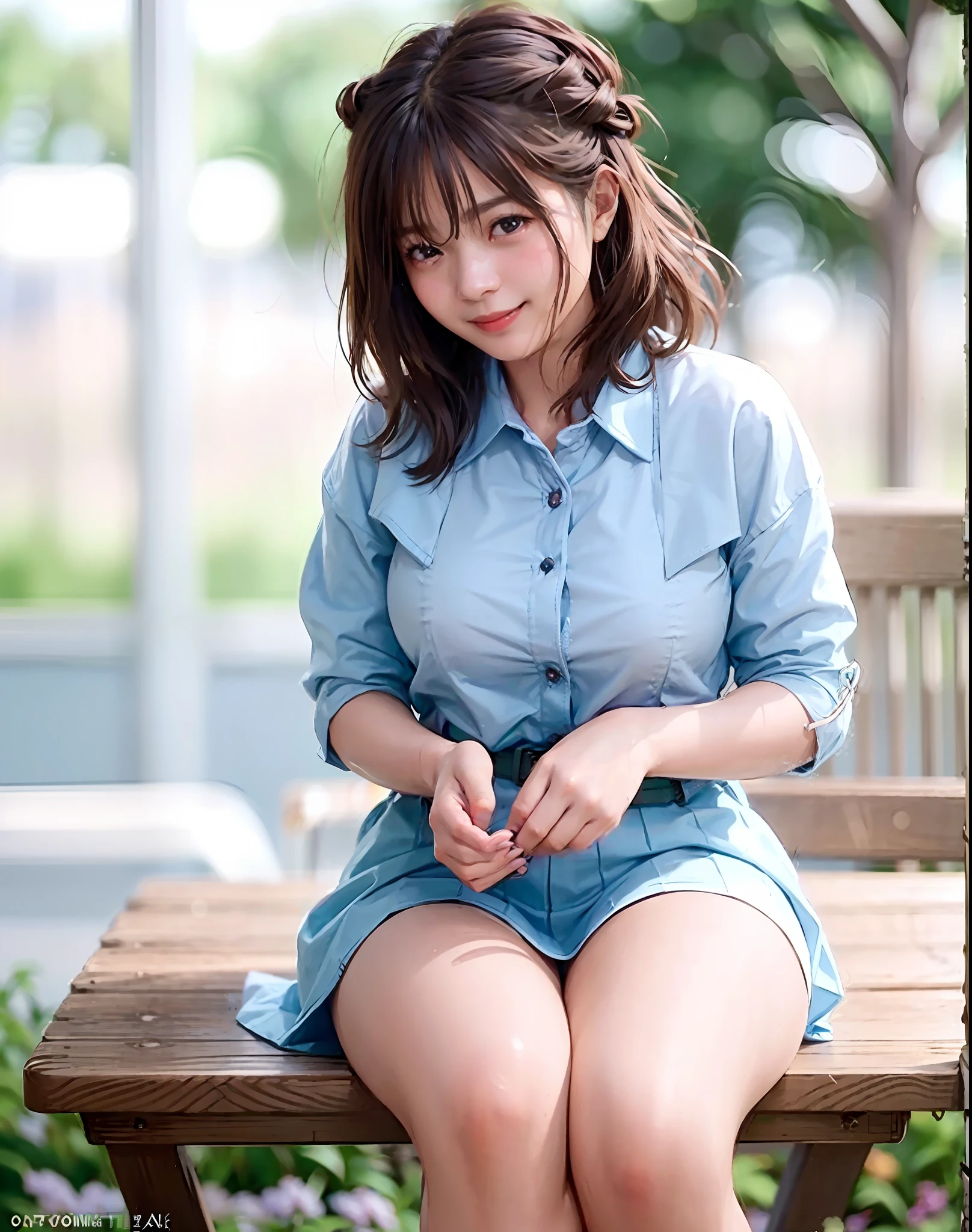 Top Quality, Photorealistic, 8k, High Definition, Girl, Woman, (Skin Dent), (Big Breasts), (Professional Lighting, Bokeh), (Street), (People, Crowd: 0.6), Market, (Night: 1.2), (Brown: 2.0), (Blouse: 1.5), (Portrait: 0.6), Gorgeous, Bloom, (Floating Hair), Braided Hair, (Dynamic Pose: 1.2) , Soft Lighting, (Masterpiece, BestQuality:1.1), (ultra detailed 8k cg:1.2), (hyperrealistic:1.35), (Photorealistic:1.45), (realistic:1.4), [cowboy shot], (Soft lighting), 1 beautiful Japanese girl, 20 years old, supermodel, Japanese Idol, (smile), Large Breasts, (Sweat skin:1.2), (school uniform:1.2), (sitting on ground:1.1), (spread legs, sucking, sucking,