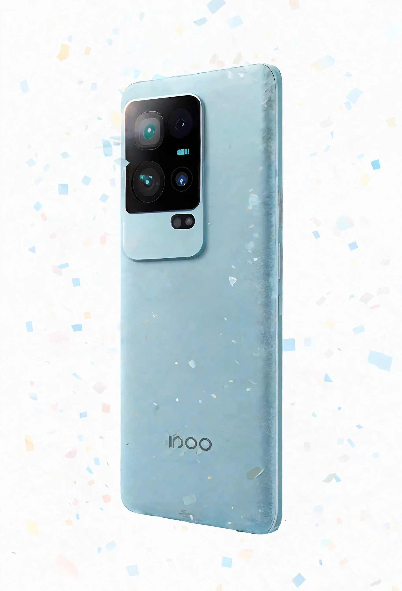 The simple poster design for iQOO 11S "Qiantang Listening to the Tide" is based on the gentle beauty of Jiangnan, the background is warm and tranquil riverbank scenery, the blue-green tone shows the calm atmosphere, the front and back use soft colors to reflect the tranquil charm of Jiangnan, and the features highlight performance, memory, photography, fast charging and full-screen design with simple icons and illustrations. (Warm painting style, depth of field plane, perspective tone, balanced color matching) + (icon:speed+icon:ram+icon:camera+icon:fast charge+icon:full screen)