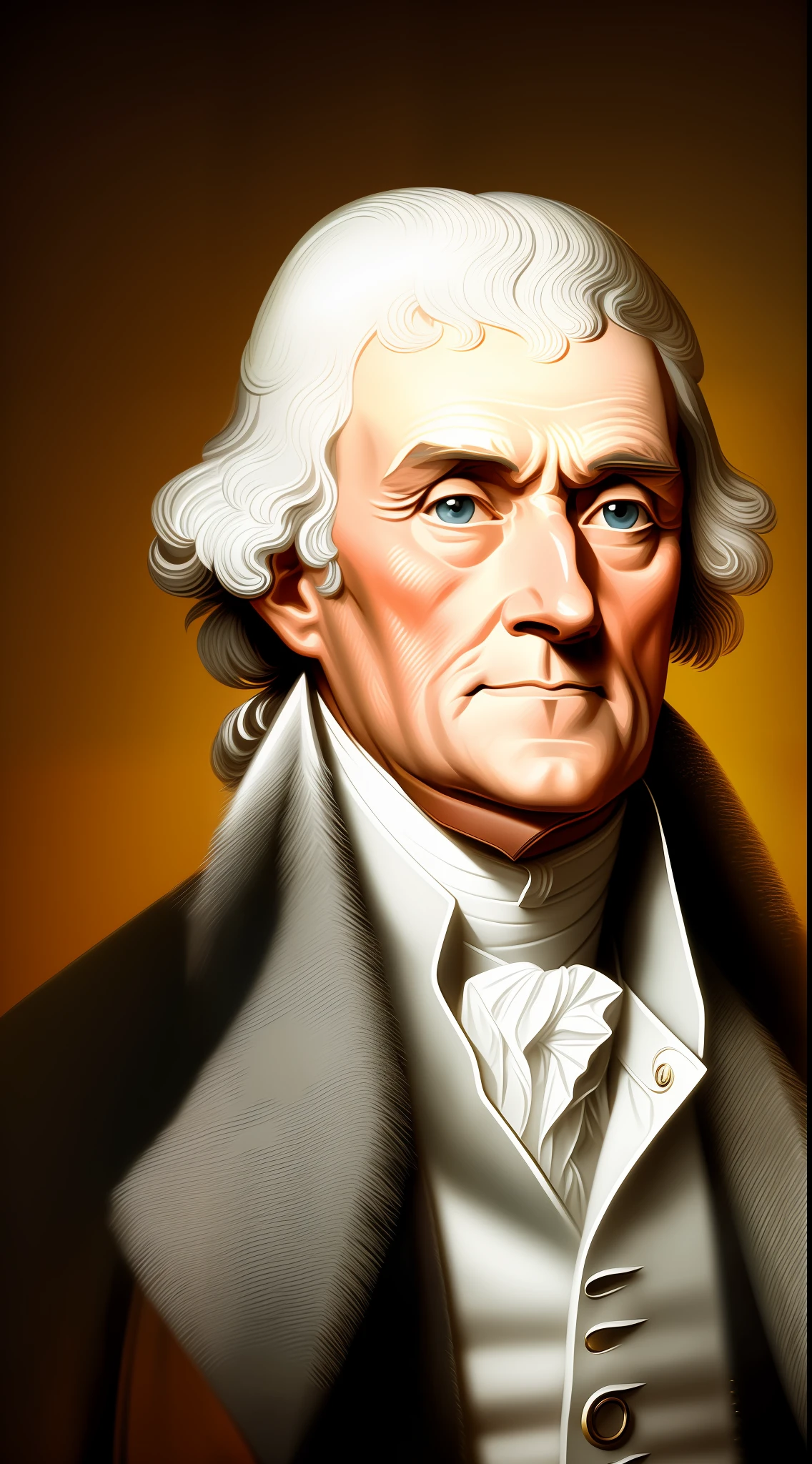 1man, Thomas Jefferson, confident, convincing, front look, portrait, 4k, high-res, masterpiece, best quality, sharp focus, cinematic lighting