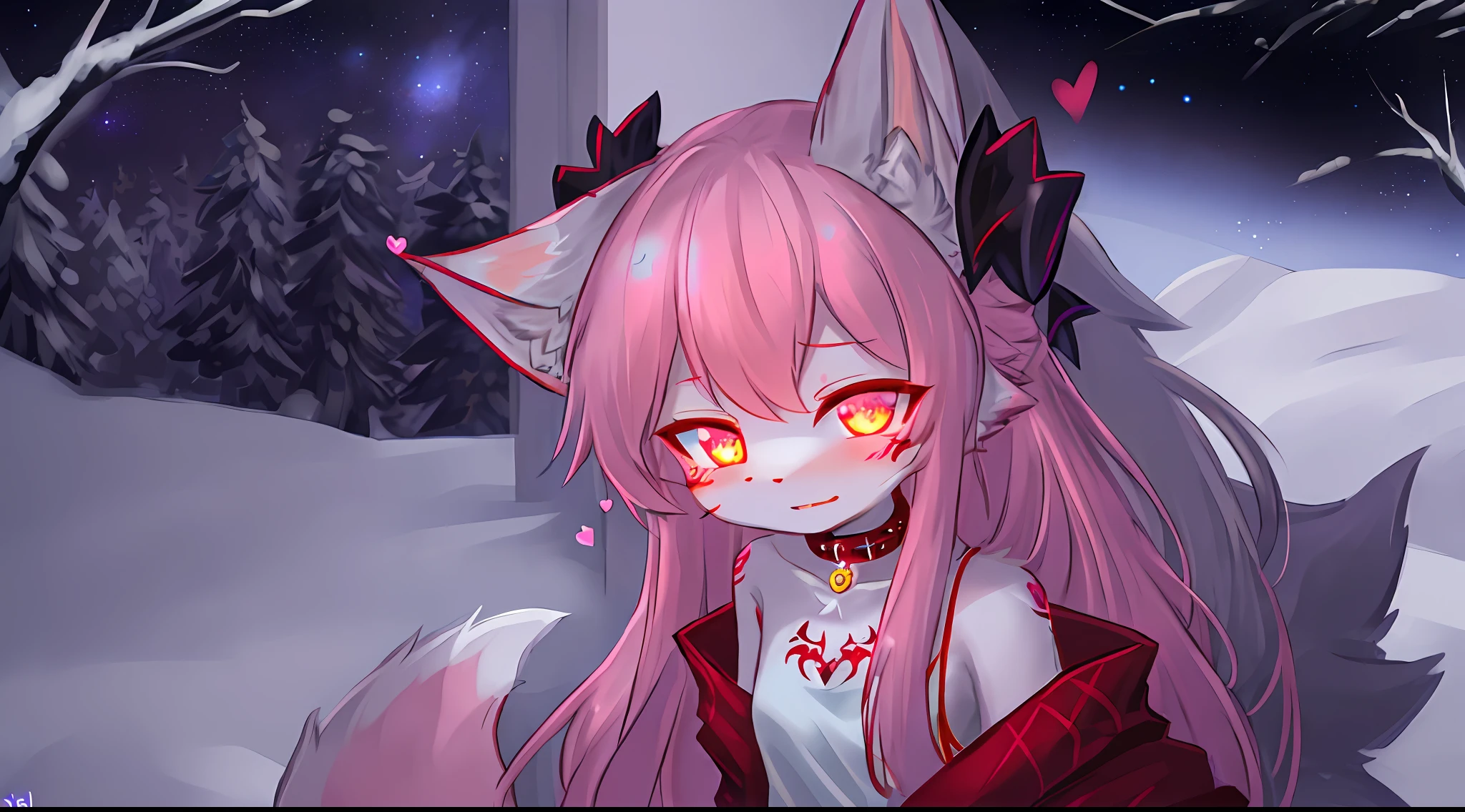succubus, demonic tattoo, succubus tattoo, very, very beautiful furry art, furry art!!, pov furry art, hentai key, demonic tattoo 100%,, super, facial, on body, extra, face, child, heart shaped eyes, fur body, full body, lower body nude, snow fox, character, masterpiece, fluffy tail, current, shy, nfsw, highest quality, 8k, soft, shota, long hair, eyes (left red and right blue), glowing eyes, female girl, snowfall, midnight, cat ears, light pink ears, fox tail, plain white t-shirt, cute, collar, two tails, space katana, god, fur body, full body, lower body is nude, Siberian forest cat, characters, masterpiece, fluffy tail, current, shy, nfsw, highest quality, 8k, Full HD, Long hair, glowing eyes, snowfall, midnight, cat ears, light pink ears, fox tail, light pink cat, very, very cute, demonic tattoo 100%, Devil Tattoo Pink, Succubus Tattoo 100%, Succubus Tattoo Magenta, Space, Nocturnal, Real Succubus, Vampire, Real Vampire (Serration)