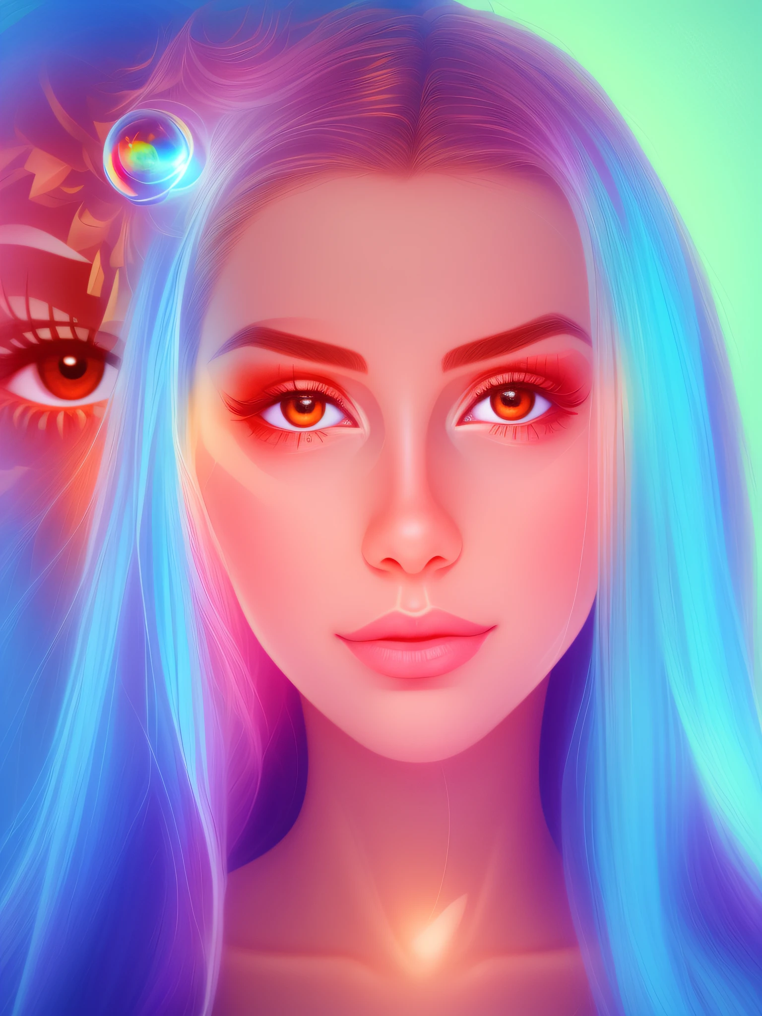 orbai)++, a glass ball with a girl inside