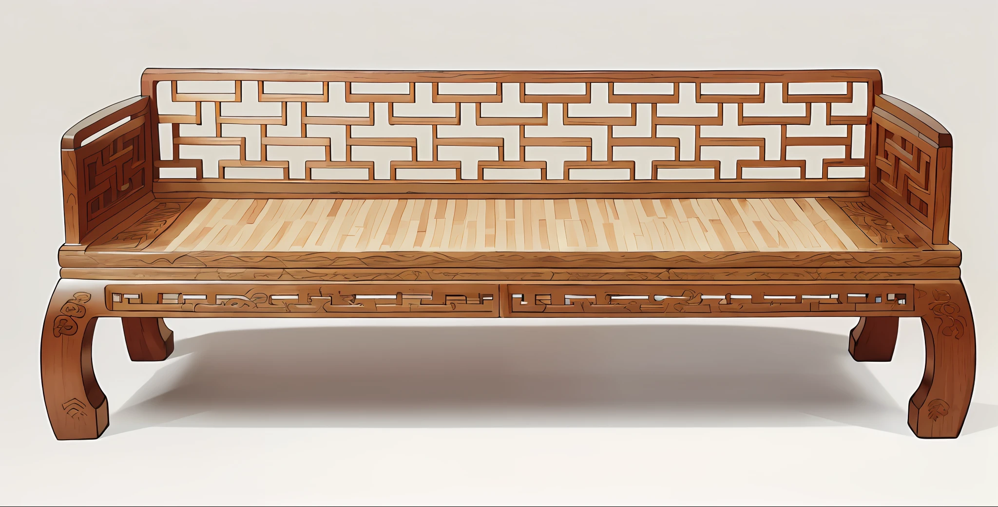 (Medieval Modern Furniture + Furniture Design Art Deco), (High Detail Product Photos + Bench), (Cheng Zhengkui + Liao Zhichun + Oak), (Wooden Stool with Mat), (With Ancient Chinese Aesthetics + Ancient Sword + Trend), (Cherry Blossom + Oriental) + (Classical Chinese Aesthetics with Wood Texture)