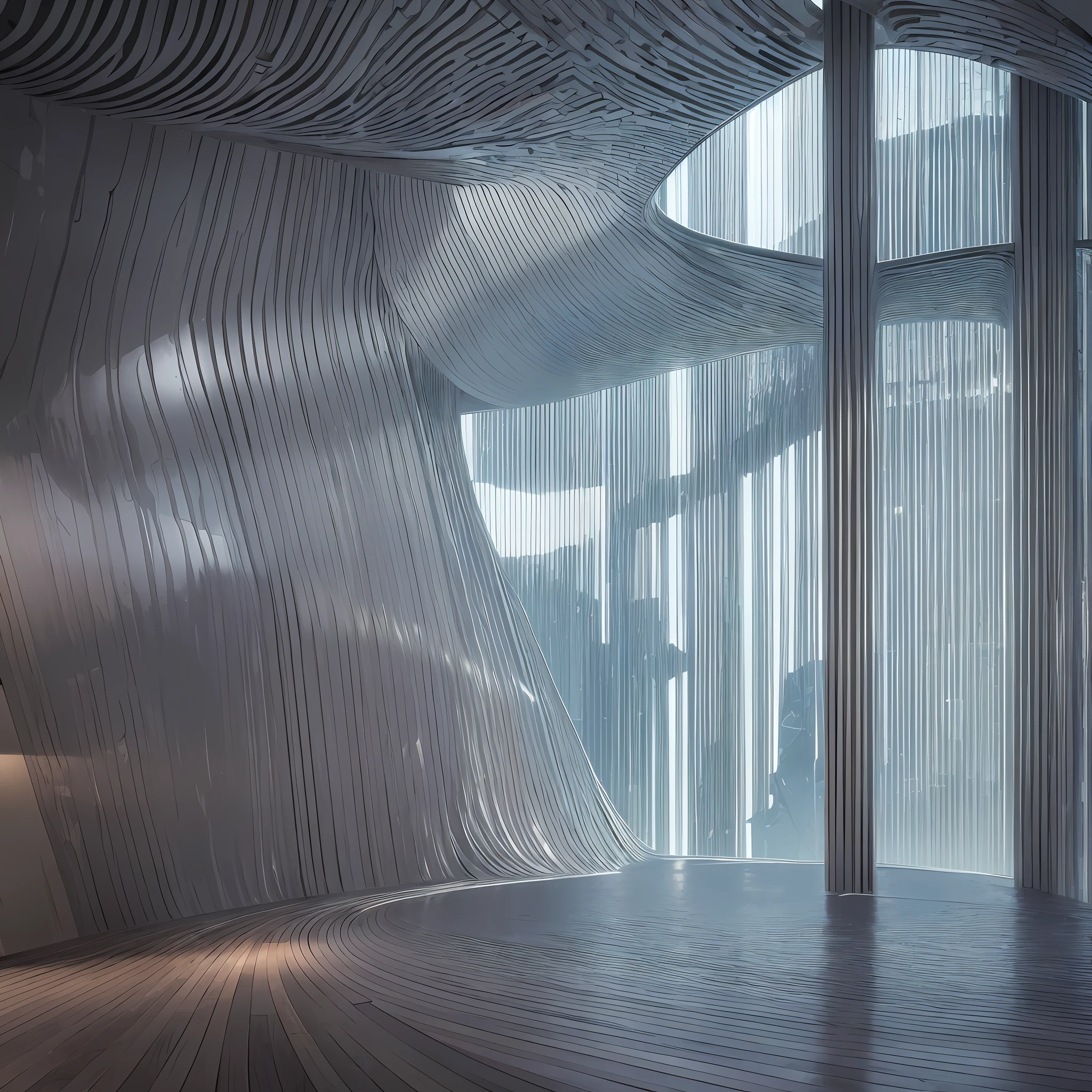 Futuristic design of cave architecture interiors concept art on grand Canyon caves nature architecture, proportional,detailed, cave architecture nature meets futuristic architecture by Toyo Ito and Philip Johnson ,residential area, futuristic development, high rise made up staircases, balconies, full of rock and glass facades, residential spaces carved from cliff side ,trending on artstation, beautiful lighting,In the style of Jean Nouvel masterpiece, fantasy, intricate, award winning, 4k, highest quality render --auto --s2