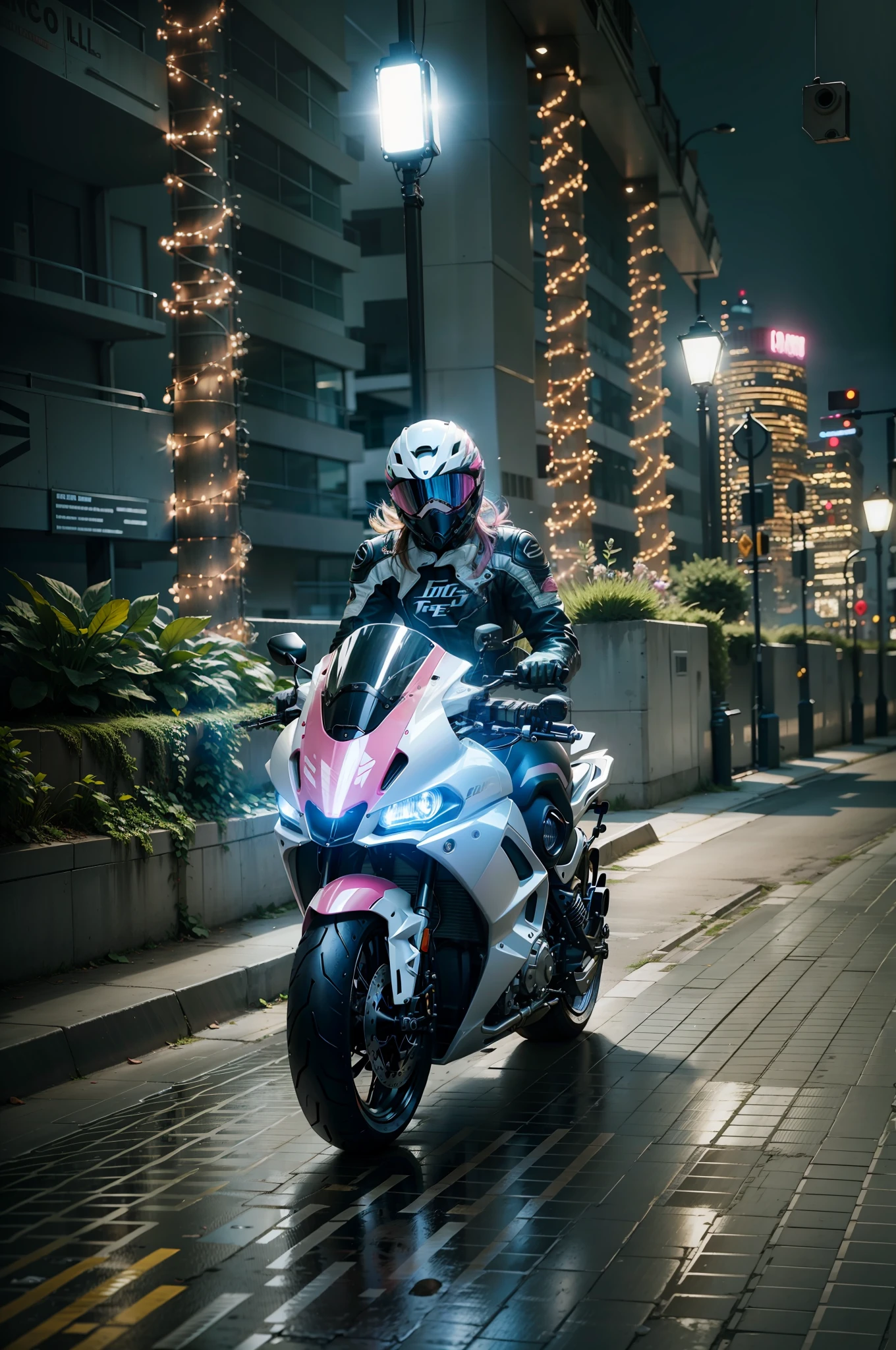 Pink motorcycle