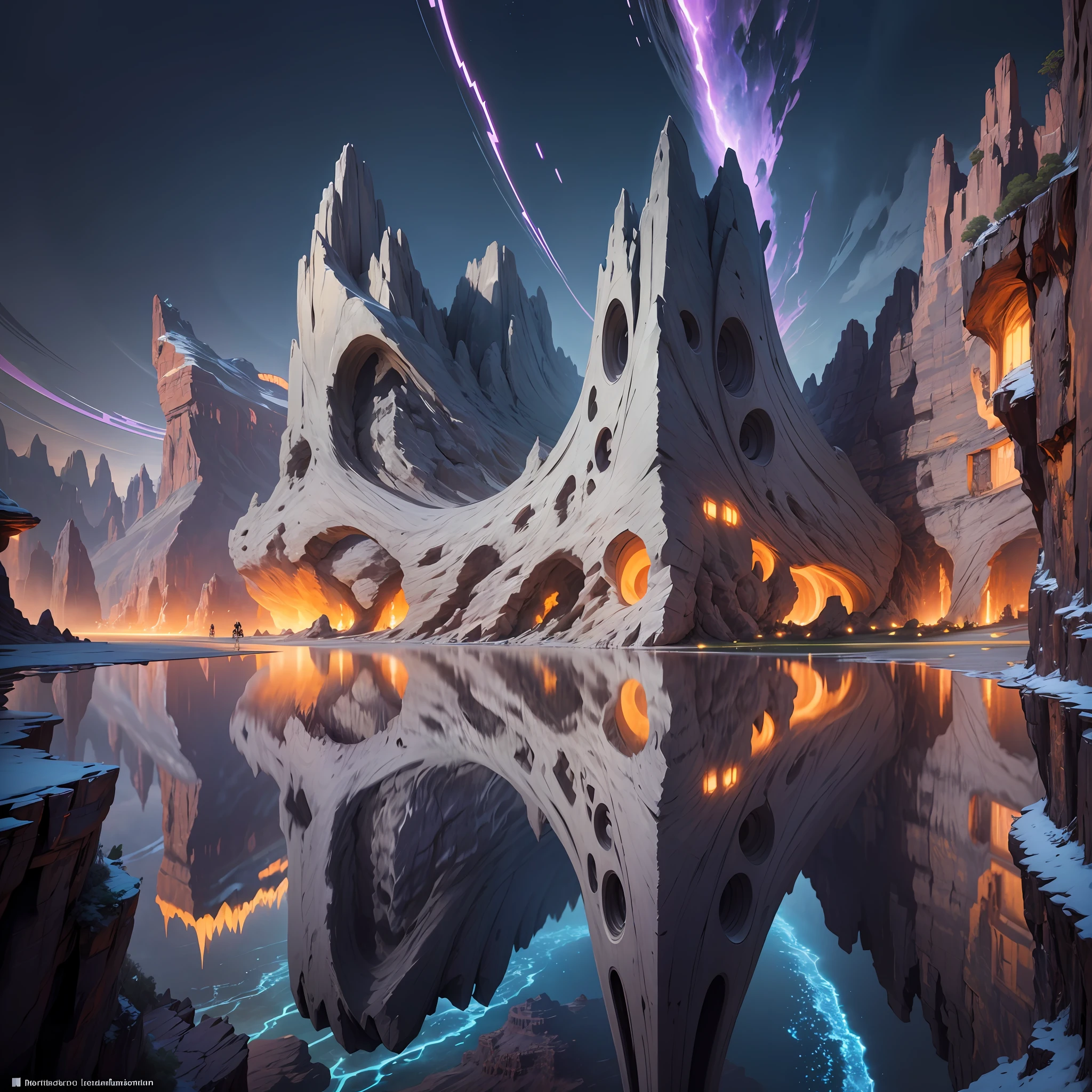 Futuristic design of cave architecture concept art on grand Canyon caves nature architecture, proportional,detailed, cave architecture nature meets futuristic architecture by Toyo Ito ,residential area, futuristic development, high rise balconies, full of rock and glass facades, residential spaces carved from cliff side ,trending on artstation, beautiful lighting,In the style of Jean Nouvel masterpiece, fantasy, intricate, award winning, 4k, highest quality render --a --auto --s2