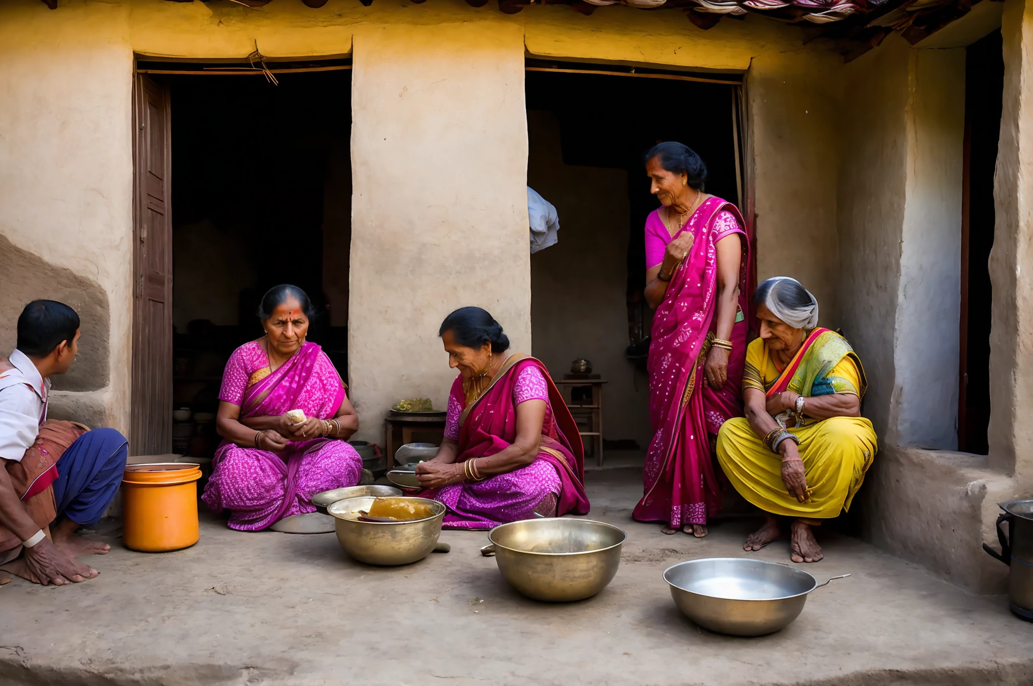 One morning in the 1930s Indian village woman is busying herself on the stove of her small and beautiful house. As usual, her hands are fearlessly making slightly thick lines of the dough indicating the making of a tempting roti. There is a glimpse of a smile on his face as it is going to be the beginning of a perfect day for him.
Near their hearth is a courtyard of their three-year-old son, where his beloved son is eating happily. His son is indeed a perfect child, who does not feel hungry when it is time to eat. It has become part of his routine that when his mother is making roti, he watches her intently and runs up to her from time to time, sometimes making scandals of her.
This poor family is struggling with money, but for this day, they are searching for a few moments of happiness.