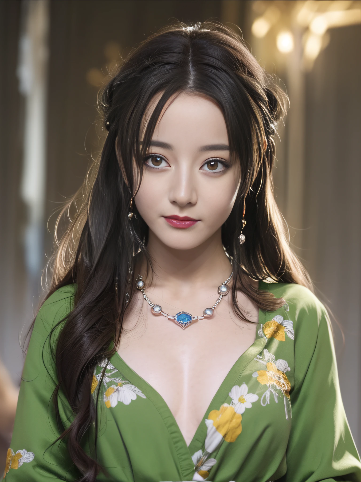 Best Quality, Masterpiece, High Resolution, 1Girl, Hanfu, Bust Photo, Hair Accessories, Necklace, Jewelry, Beautiful Face, Body, Tyndall Effect, Realistic, Dark Studio, Edge Lighting, Two-tone Lighting, (High Detail Skin: 1.2), 8K UHD, DSLR, Soft Light, High Quality, Volumetric Light, Voy Shot, Photo, High Resolution, 4K, 8K, Background Bokeh,. Jinstyle, architecture