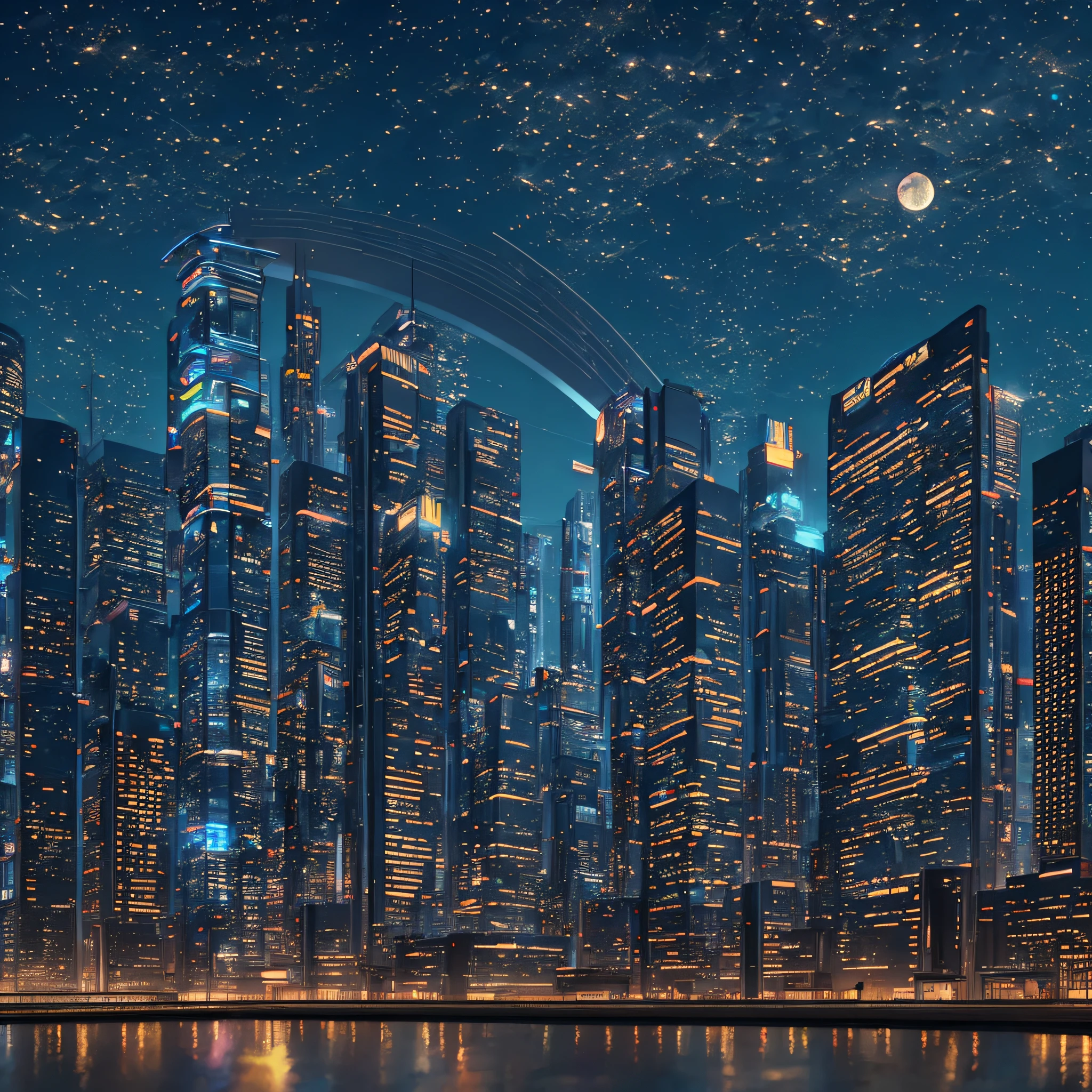 Futuristic metropolis, in the house, living room --auto --s2