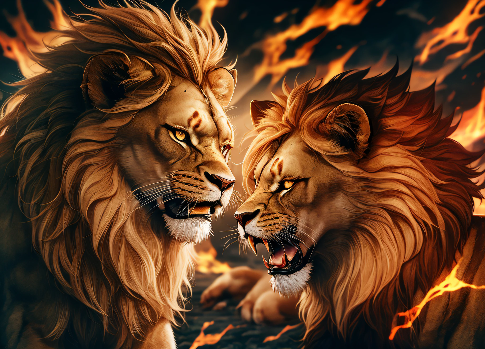 Lions, rage, rage