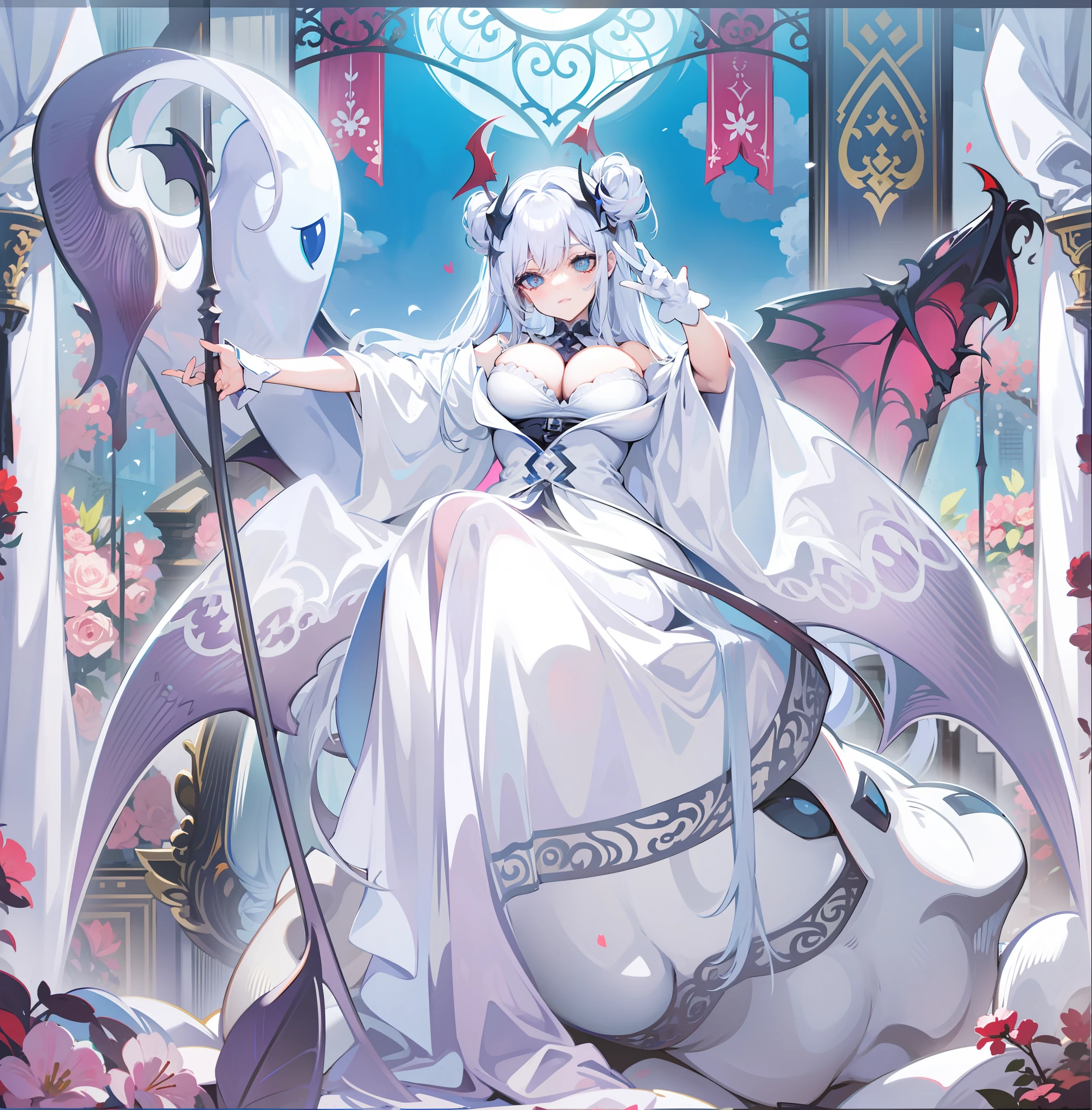 Demons, big breasts, charming eyes
