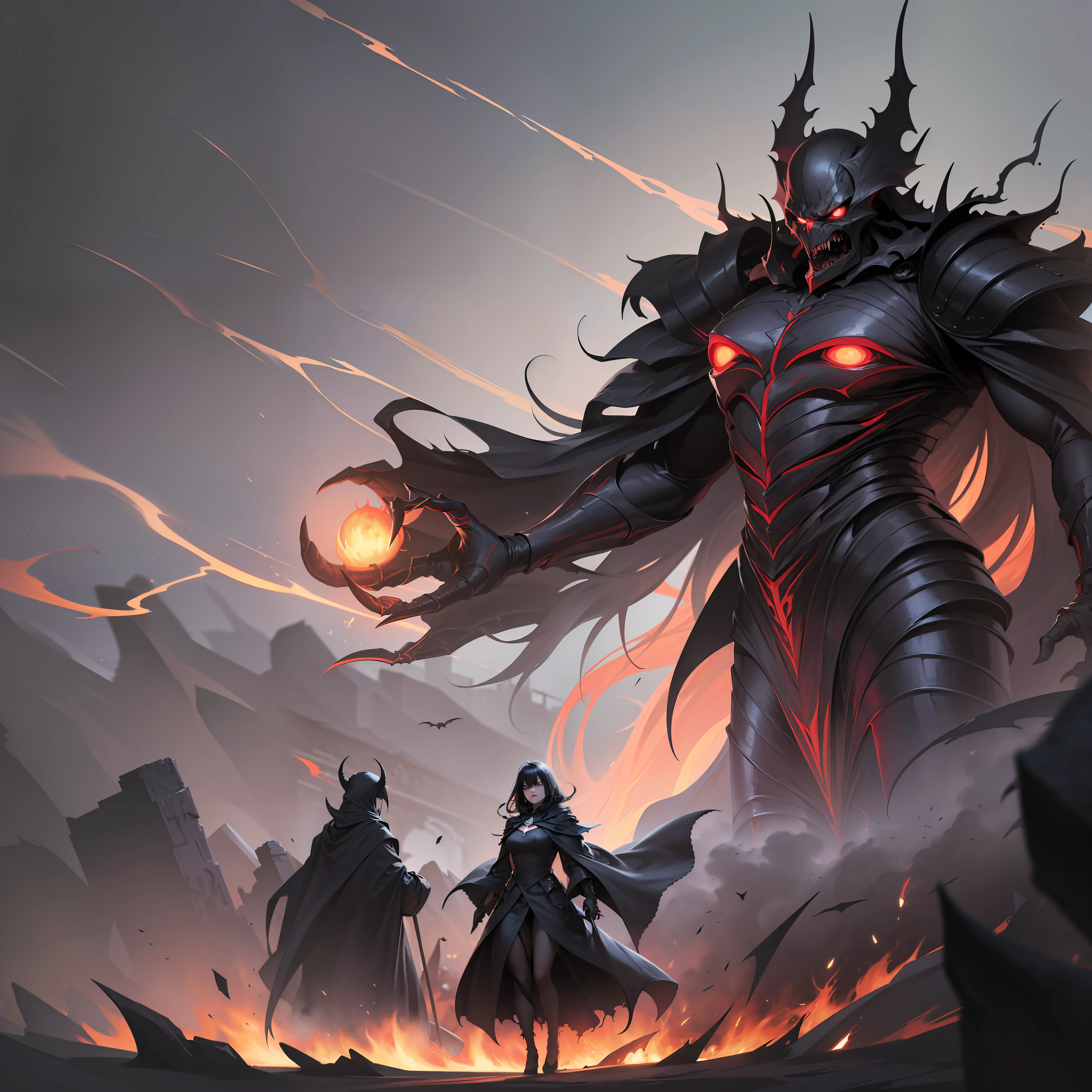 ((best quality)), ((masterpiece)), (detailed), solitary figure shrouded in darkness, waging a relentless war against the entire world, (apocalyptic villain:1.2), (nightmarish art style:1.1), haunting presence, (ominous aura:1.3), (meticulously crafted terror:1.2), (unyielding enmity:1.1), (unleashed malevolence:1.1), 8k resolution

((best quality)), ((masterpiece)), ((realistic)), portrayal of a malevolent entity spreading terror and chaos among all living beings, (world-devouring villain:1.2), (hyperrealism:1.1), ominous gaze, (fear-inducing presence:1.3), (meticulous attention to horrifying details:1.2), (unrelenting hostility:1.1), (unleashed devastation:1.1), 8k resolution

((best quality)), ((masterpiece)), (detailed), embodiment of pure darkness, sowing terror and destruction across the world, (nightmarish villain:1.2), (surreal art style:1.1), chilling countenance, (malevolent energy:1.3), (meticulously crafted atmosphere of fear:1.2), (uncompromising antagonism:1.1), (unleashed horror:1.1), 8k resolution

((best quality)), ((masterpiece)), (detailed), malefic force standing alone, unleashing terror upon all living creatures, (terrifying villain:1.2), (dark fantasy art style:1.1), piercing gaze, (dreadful presence:1.3), (meticulous attention to spreading fear:1.2), (unyielding defiance against the world:1.1), (unleashed malevolence:1.1), 8k resolution

((best quality)), ((masterpiece)), ((realistic)), portrayal of a nefarious entity engulfing the world in a reign of terror, (world-shattering villain:1.2), (portrait composition:1.1), sinister visage, (all-consuming malevolence:1.3), (meticulous attention to spreading dread:1.2), (unapologetic hostility towards existence:1.1), (unleashed devastation:1.1), 8k resolution

[AI绘画：独自一人，与整个世界为敌，将恐怖播散万物生灵] --auto --s2