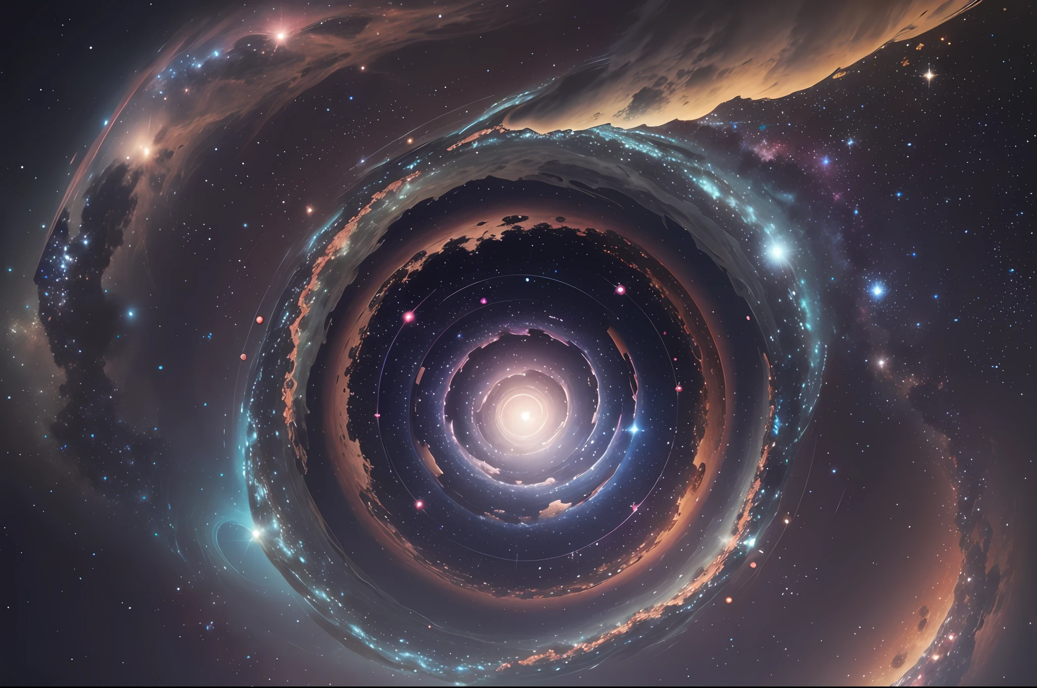 An eye-catching YouTube channel banner designed to pique curiosity. The central focus is on the bold number "5," positioned in the center of the horizontal image. Surrounding the number are a myriad of fascinating elements, including magnifying glasses, question marks, puzzle pieces, and celestial motifs, representing the quest for knowledge and exploration. The environment is a cosmic backdrop, with swirling galaxies and sparkling stars, creating a sense of wonder and awe. The atmosphere is filled with anticipation, encouraging viewers to embark on a journey of discovery. --auto --s2