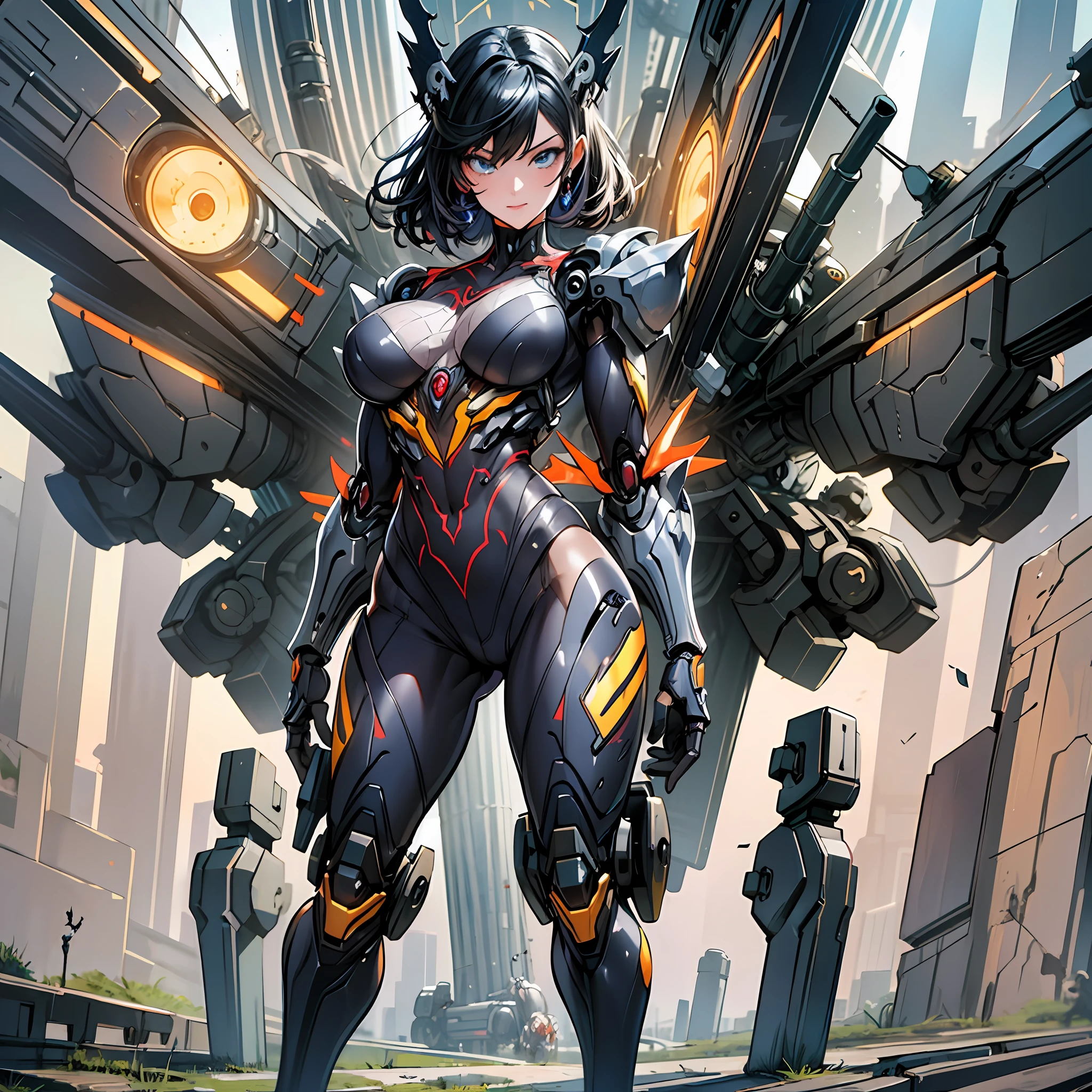 Woman in spider color costume, best anime 4K wallpaper, full body, cyberpunk spider, mechanized valkyrie girl, biomechanical, highly detailed artgerm based on spider, cyborg spider, anime style 4k, spider