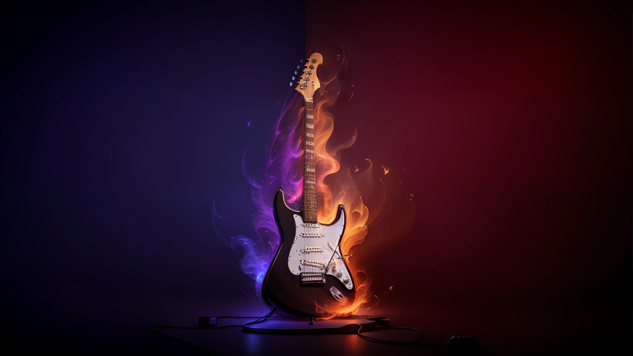 guitar, electric guitar, electric guitar, electric, fire, flames, guitar, black guitar, black color guitar, black and white guitar, tagima guitar, detailed guitar, red core, black color, ultra futuristic, vivid colors, vivid colors, super real, realistic, photorealism hd, musical instrument, music, detailed textures, futuristic colors, detailed colors, realistic shadows, detailed shadows, night, natural light, supernatural, beautiful guitar,  beautiful instrument, photorealism, photorealistic, ultra hd, 4k, high resolution, high definition, minute details, divine, heavenly,