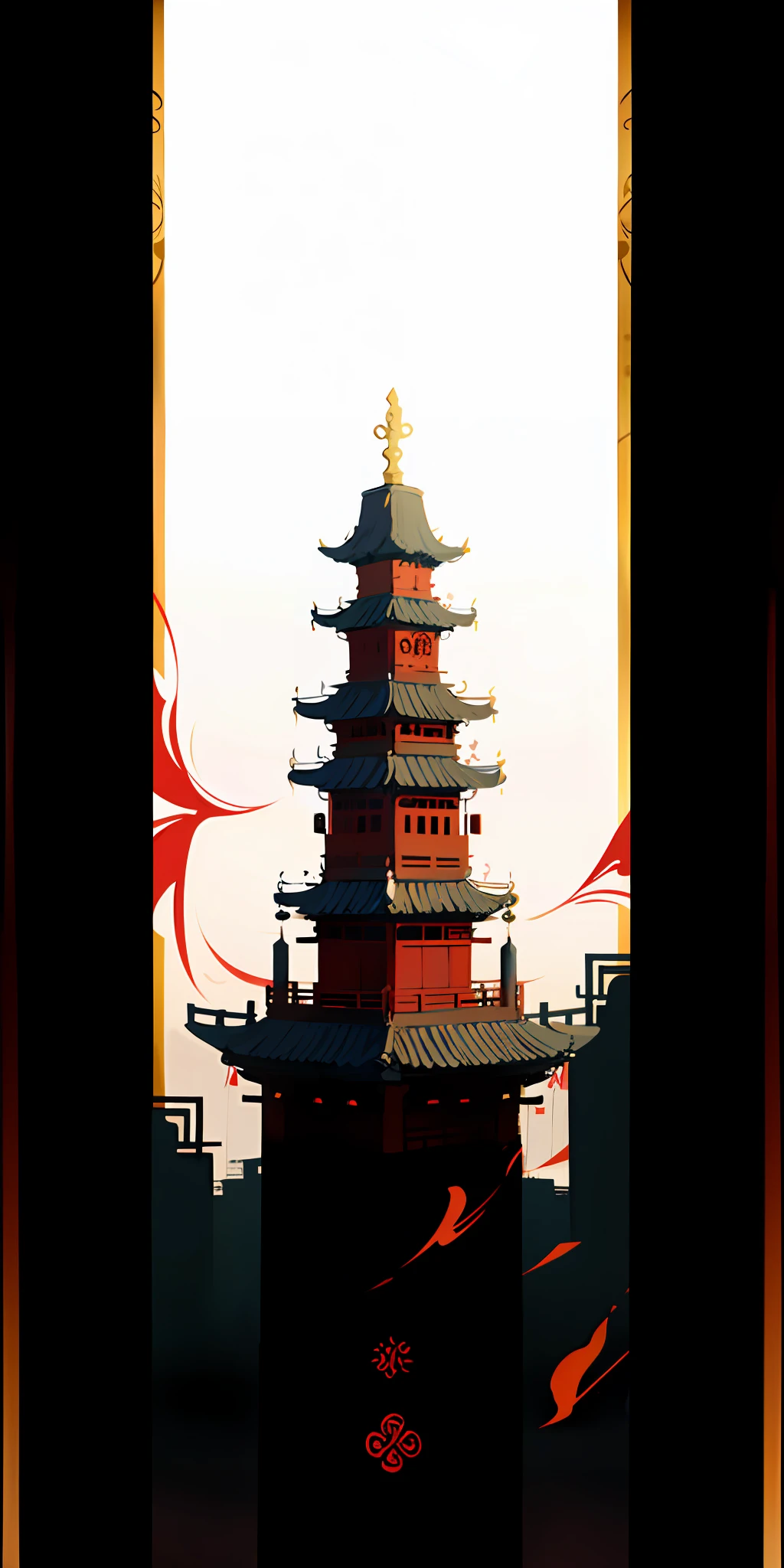 Architectural emblem of Jiangnan ink style