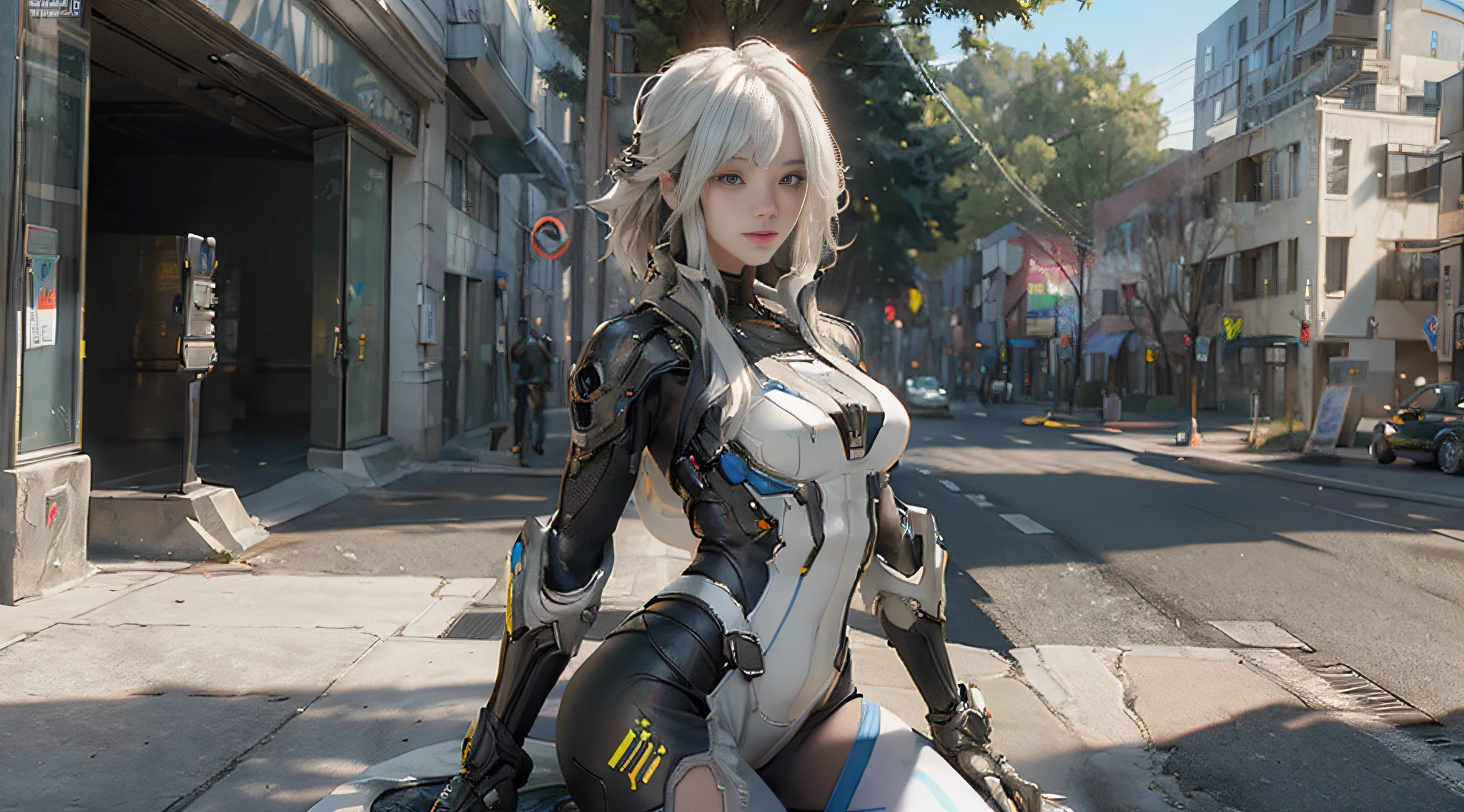 ((Best quality)), ((masterpiece)), (detailed:1.4), 3D, an image of a beautiful cyberpunk female,HDR (High Dynamic Range),Ray Tracing,NVIDIA RTX,Super-Resolution,Unreal 5,Subsurface scattering,PBR Texturing,Post-processing,Anisotropic Filtering,Depth-of-field,Maximum clarity and sharpness,Multi-layered textures,Albedo and Specular maps,Surface shading,Accurate simulation of light-material interaction,Perfect proportions,Octane Render,Two-tone lighting,Wide aperture,Low ISO,White balance,Rule of thirds,8K RAW,