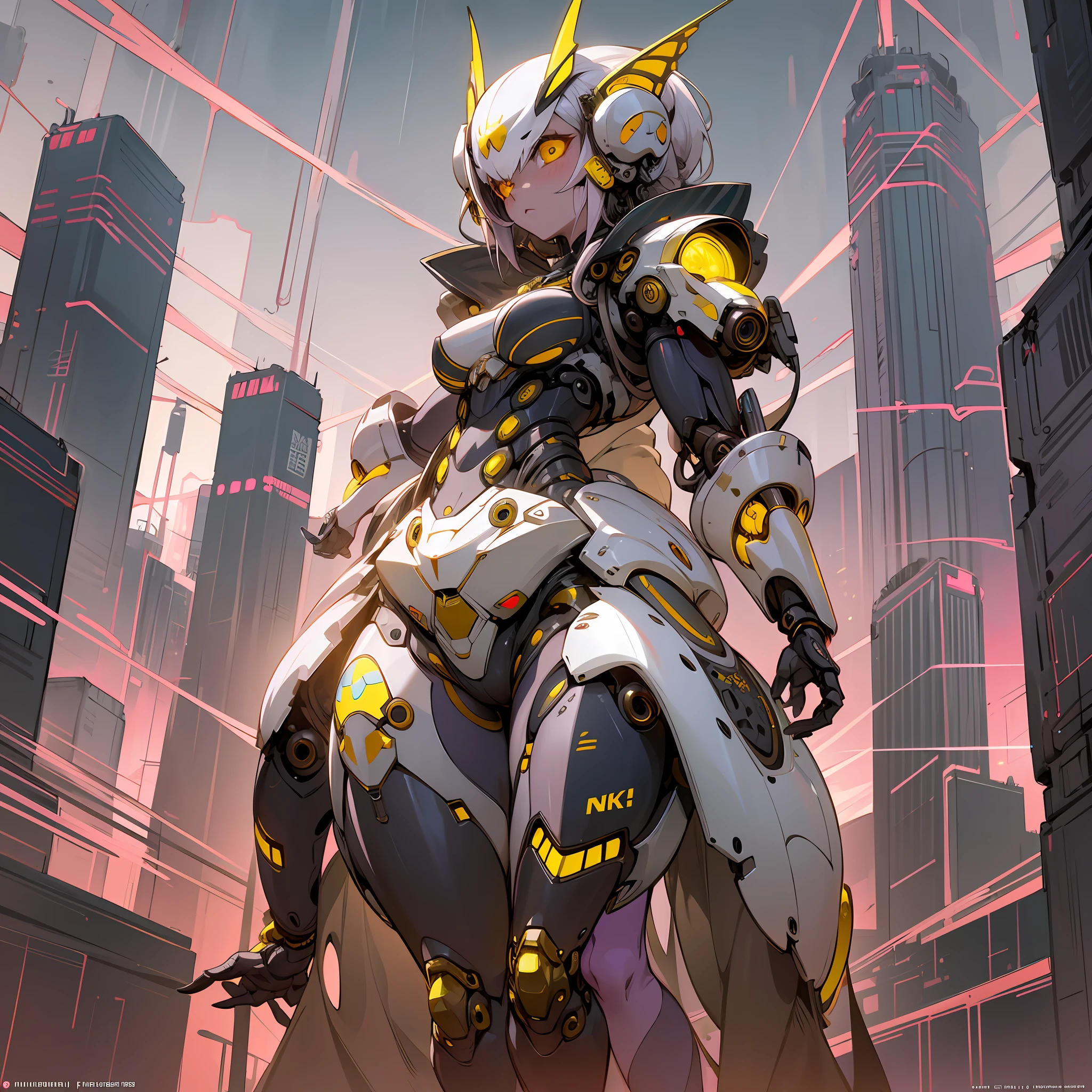 Woman in silkworm moth color costume, best anime 4K wallpaper, full body, cyberpunk silkworm moth, mechanized valkyrie girl, biomechanical, highly detailed artgerm based on silkworm moth, cyborg silk moth, anime style 4k, silkworm moth