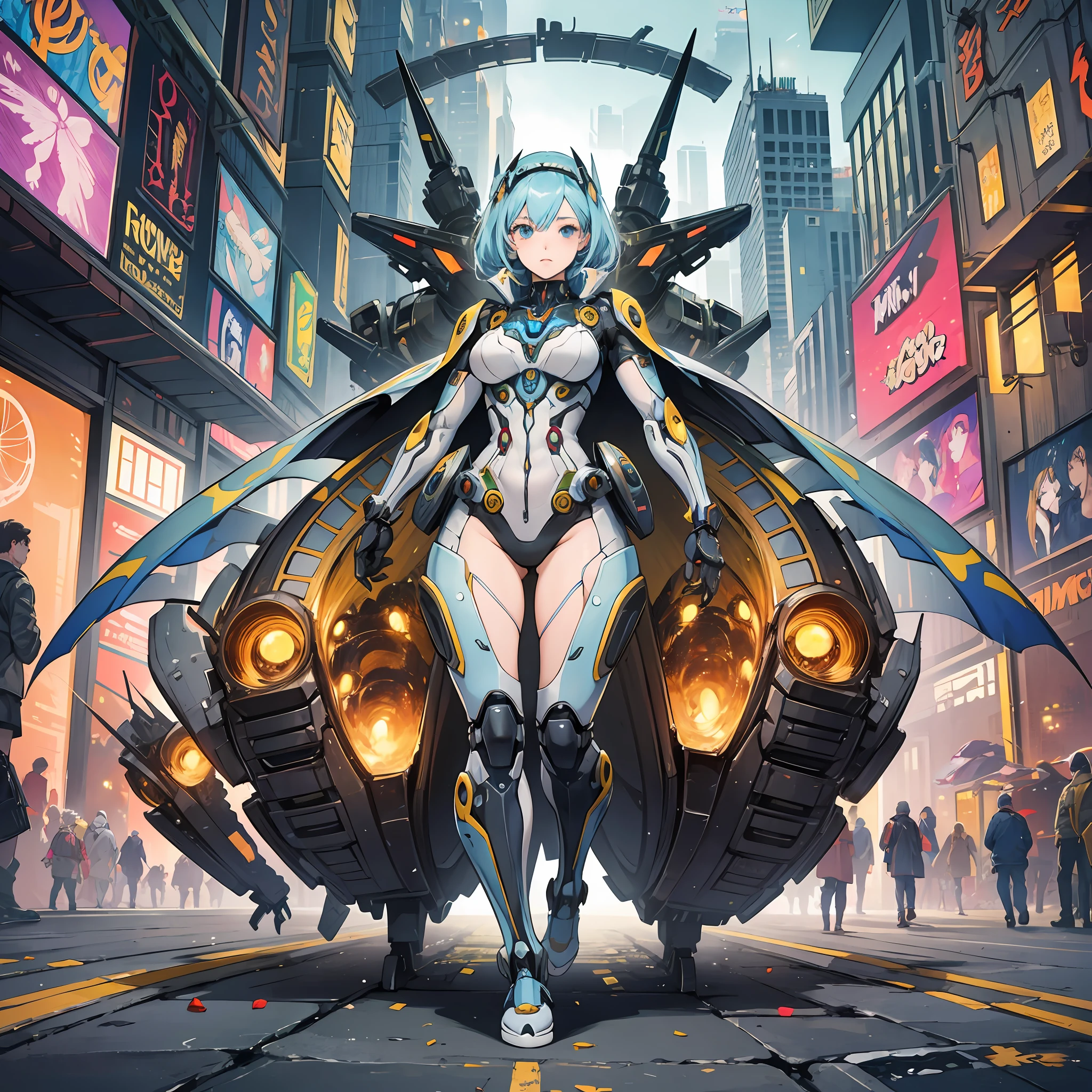 Woman in silkworm moth color costume, best anime 4K wallpaper, full body, cyberpunk silkworm moth, mechanized valkyrie girl, biomechanical, highly detailed artgerm based on silkworm moth, cyborg silk moth, anime style 4k, silkworm moth