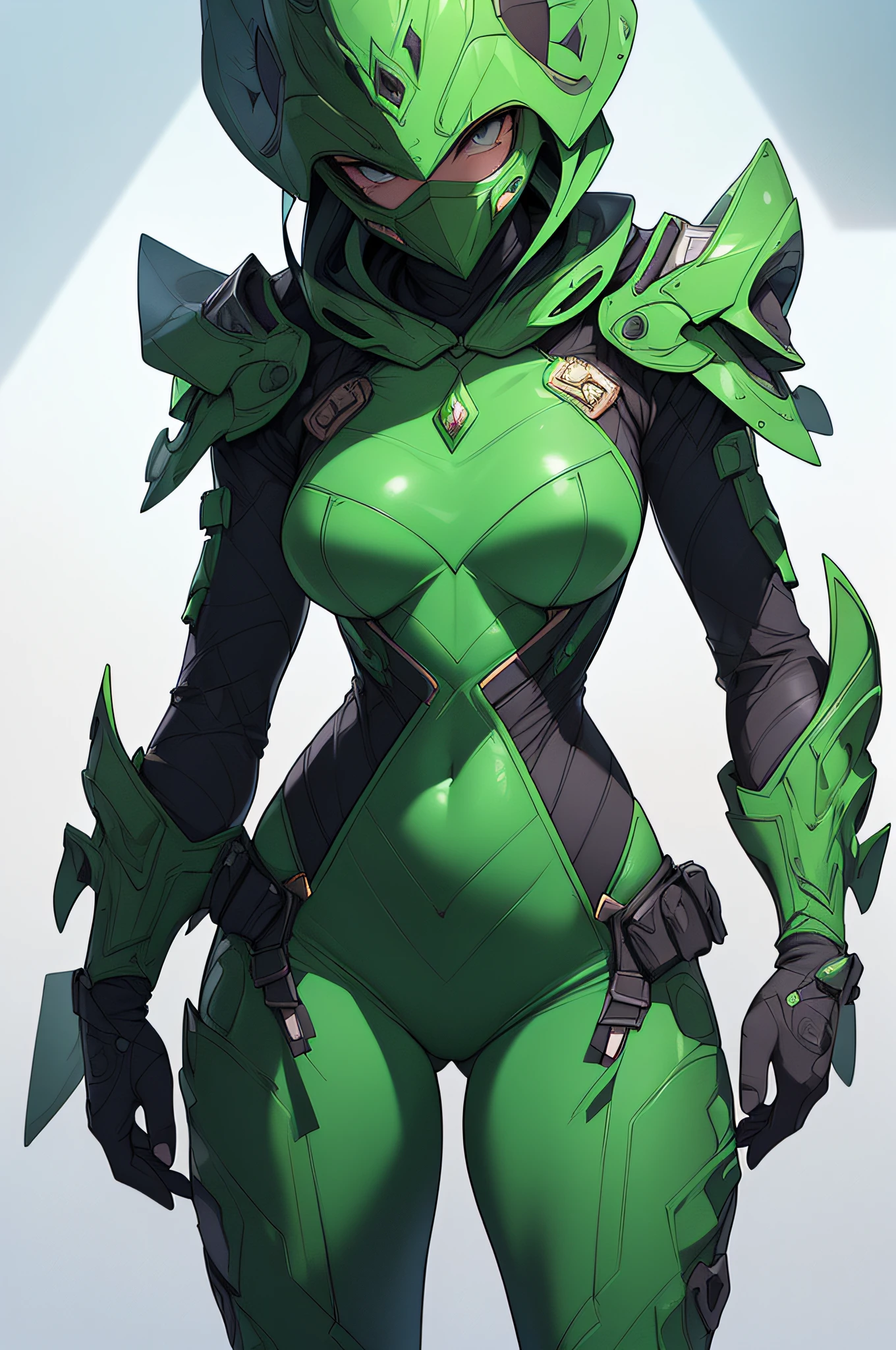 [Detailed illustrations, art based on extremely ideal anatomy, very detailed and detailed drawings, slow and delicate lines, realistic texture expression],((Color tressed main lines)),(Artwork with outstanding virtuosity),(Briefing room background),(HENTAI Anime) ((1Girl Beauty 22 years old)) Green Power Rangers ((tall)), Deep Green Rubber Suit ((Elephant: 0.4) Helmet Full Mask (Face Shield)) ((Breastplate Armor)) (Cloak with short collar) ((emblem on chest and forehead)),Gravure,(Fine and beautiful skin expression (transparency)))),((Perfectly proportioned proportions)),(High-level built design,(((Advanced structural understanding of materials))), Ideal color coordination),((artistic decoration))((Dense detail)),((Detail,High definition)),[(Ultra-precision detail),((Multi-layered texture)),HighQuality,High Resolution],((Accurate simulation of light-material interaction, understanding of air flow, mechanically correct expression)),((((Visual art with a sense of narrative)).