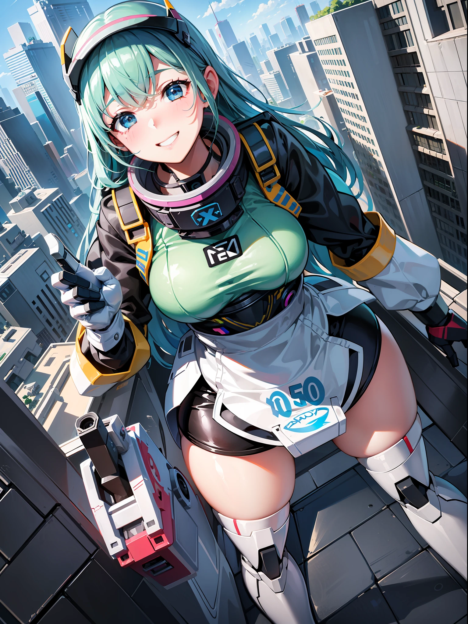 Flying robot girls have a variety of shapes and colors and are engaged in a variety of missions. Some robot girls serve as a means of transportation for people, gracefully soaring over cities. Other robot girls are engaged in cleaning and environmental protection activities to keep the city beautiful. In addition, some robot girls work as support roles for people, snuggling up to people with a smile
