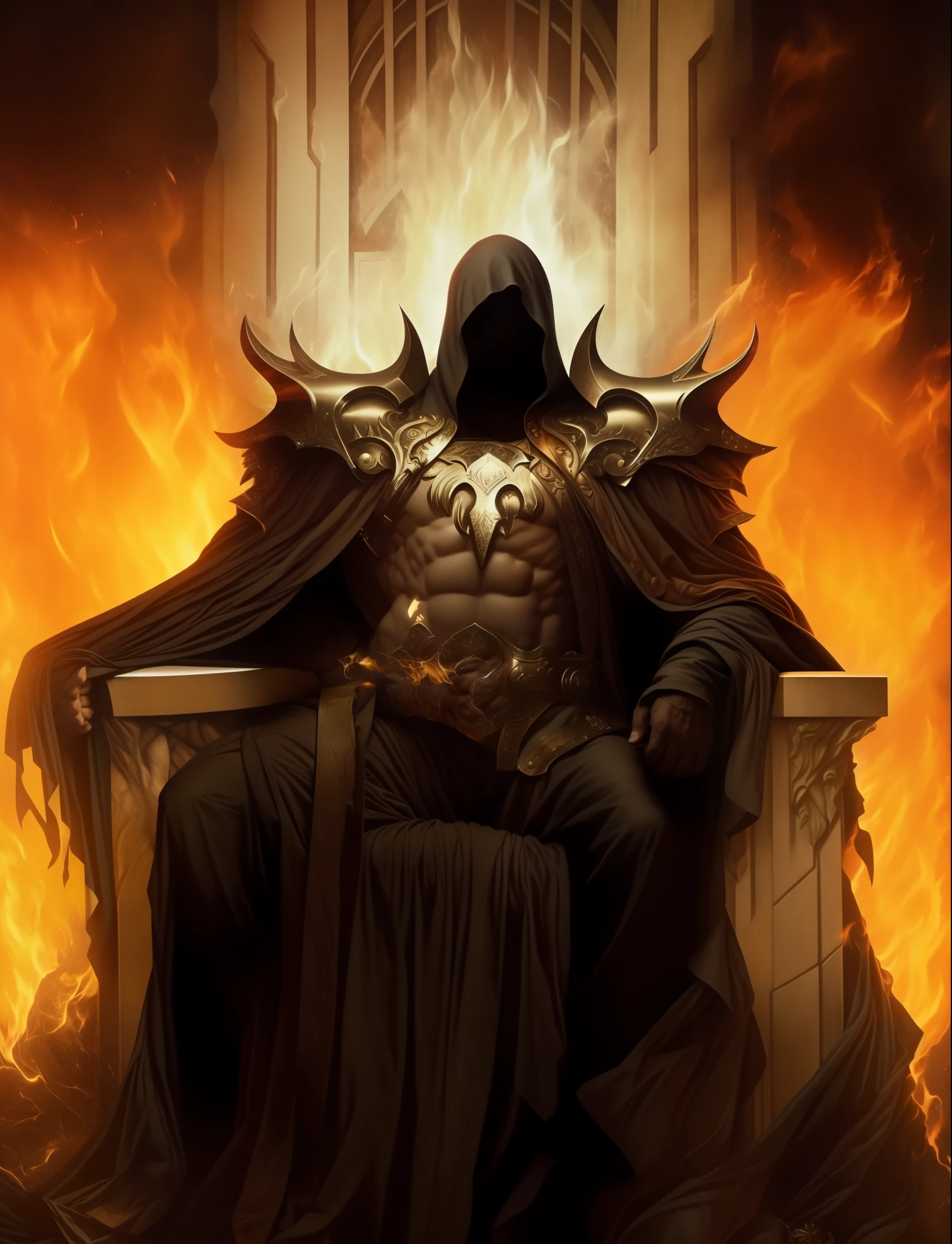 High Quality, 4k, Fire everywhere, Masterpiece, muscular, muscular
