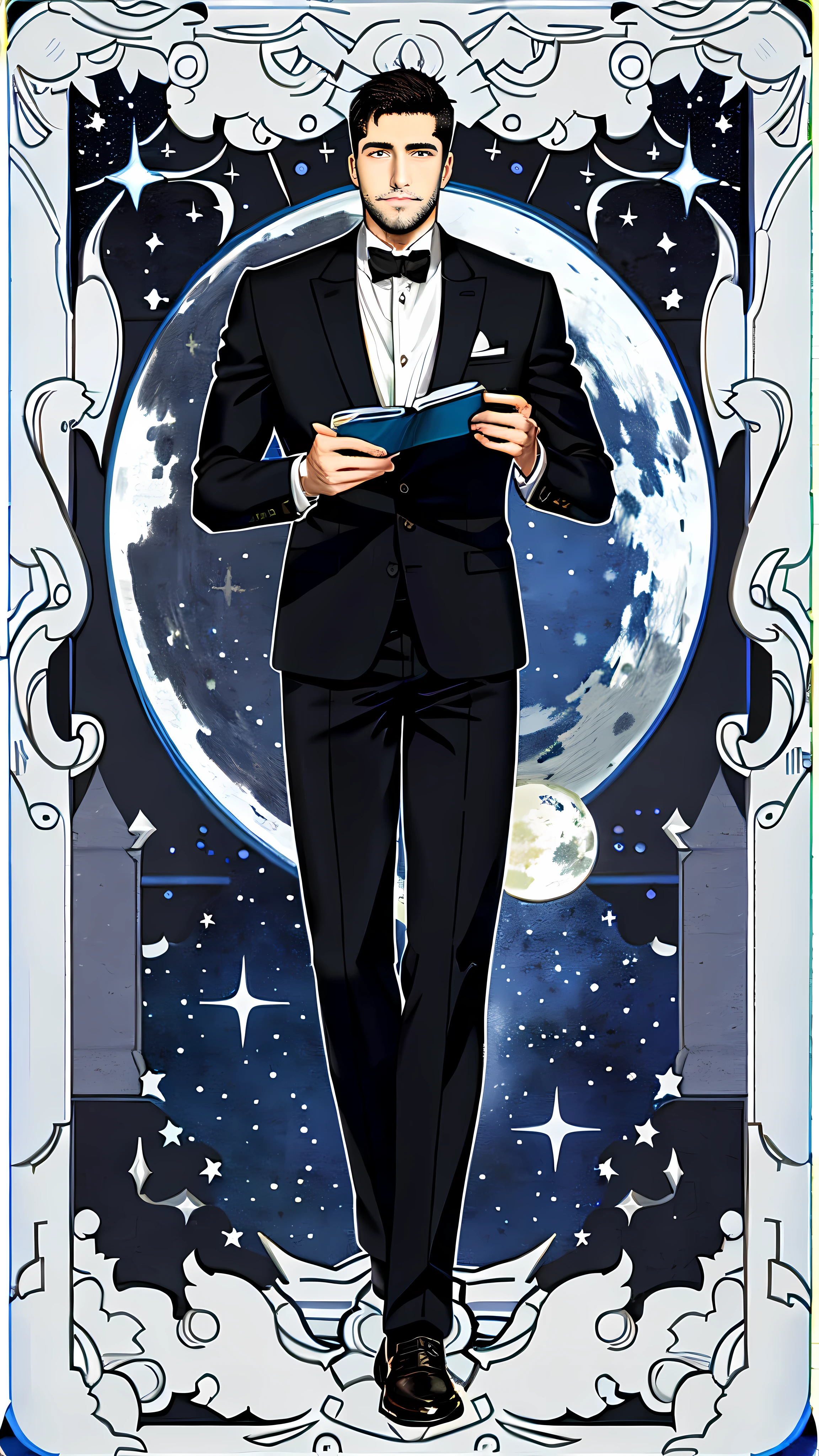 no beard, calm, handsome,